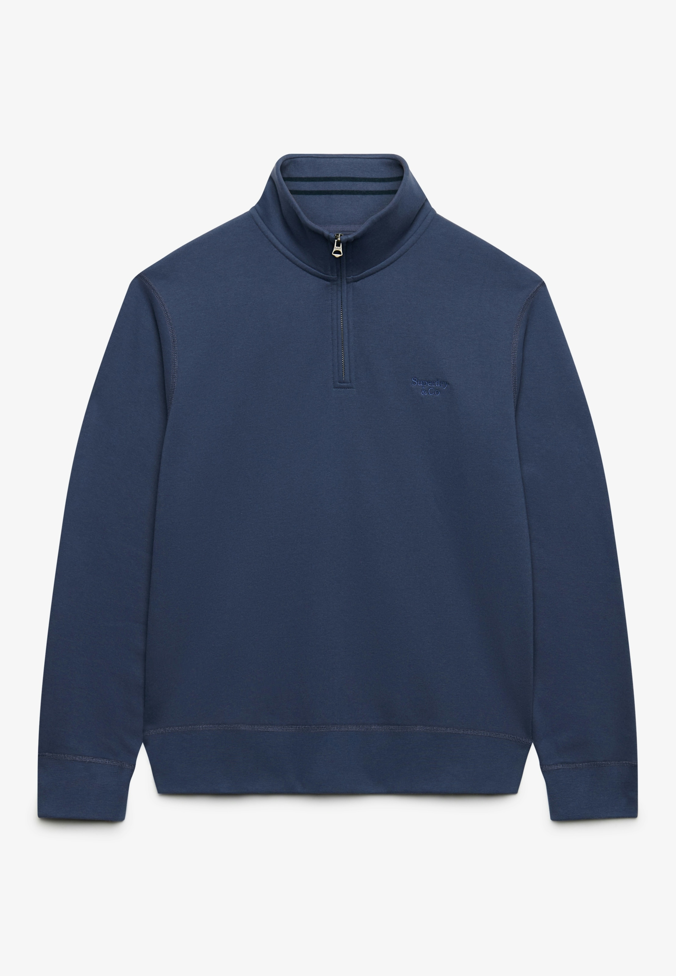 Superdry Sweatshirt »ESSENTIAL SERIF LOGO HALF ZIP«, Baumwollmischung
