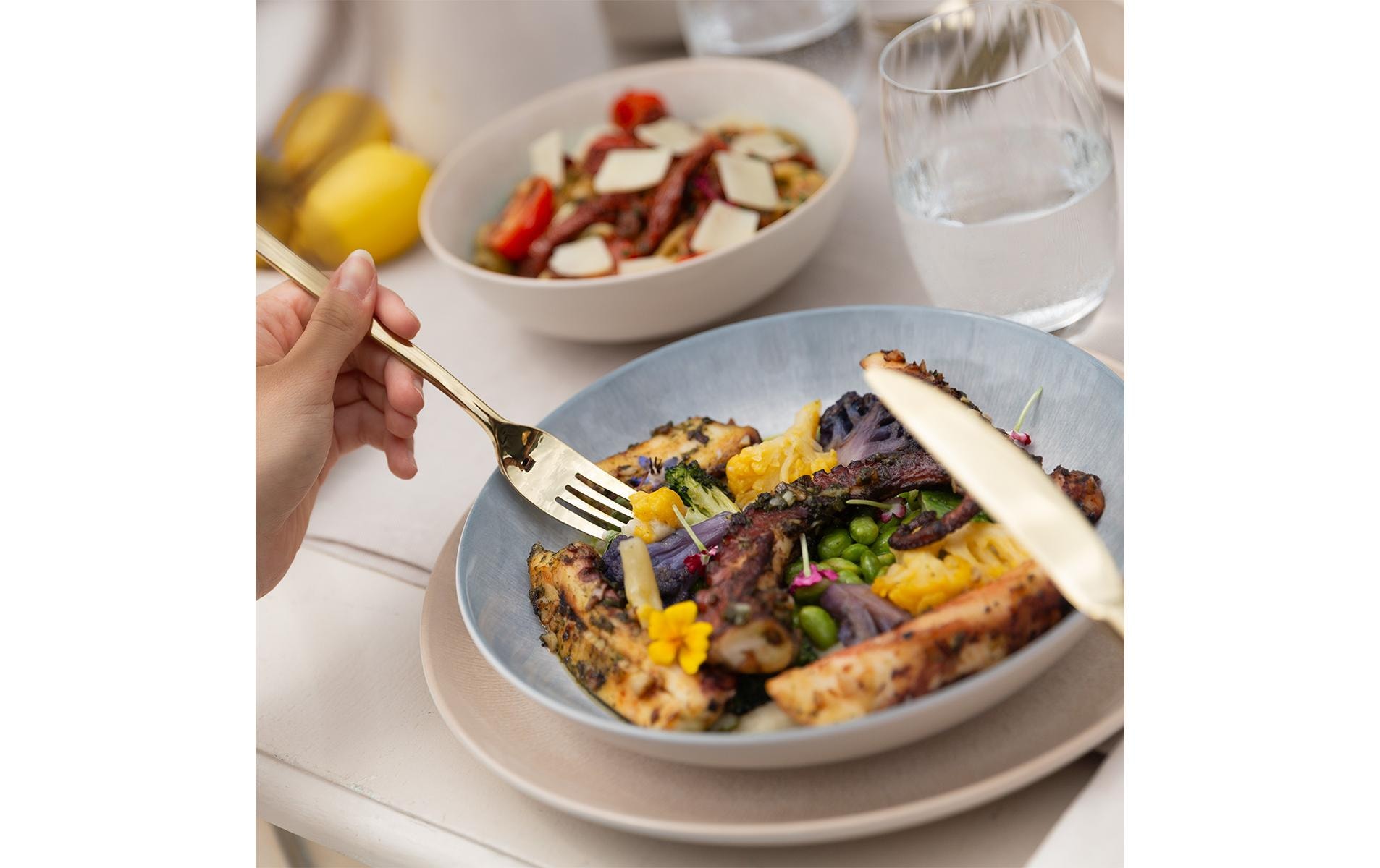   Assiette plate »Lunasol Elements Vulcano 12-tlg.« Keramikgeschirrset