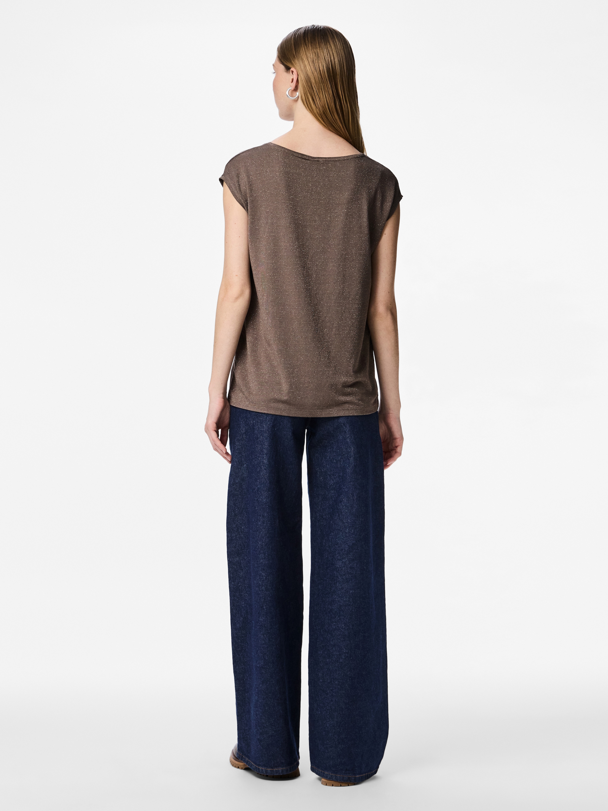 pieces Kurzarmshirt »PC BILLO« Viskosemischung, loose fit