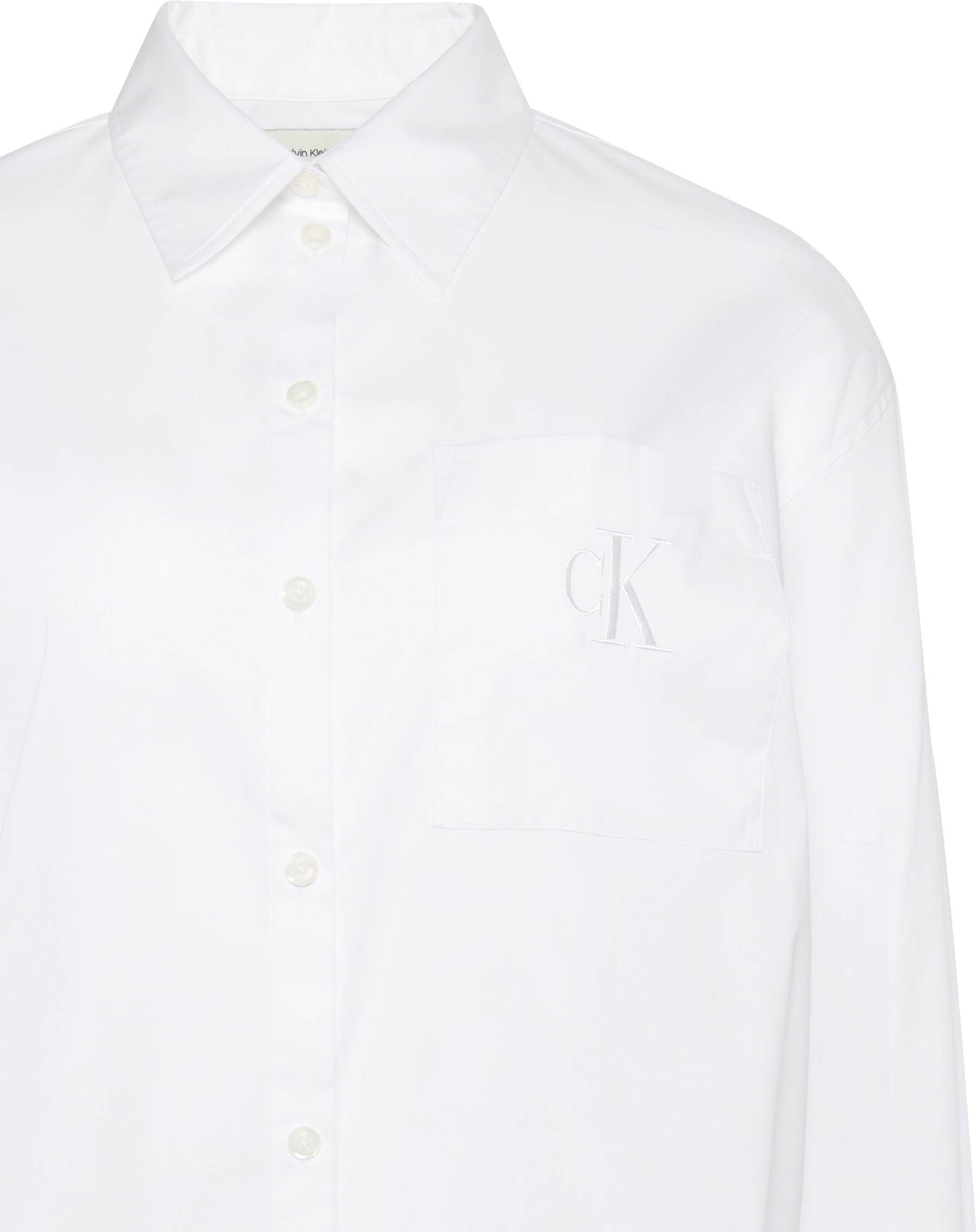 Calvin Klein Jeans Blouse chemise relaxte Passform, Stickerei auf der Brusttasche