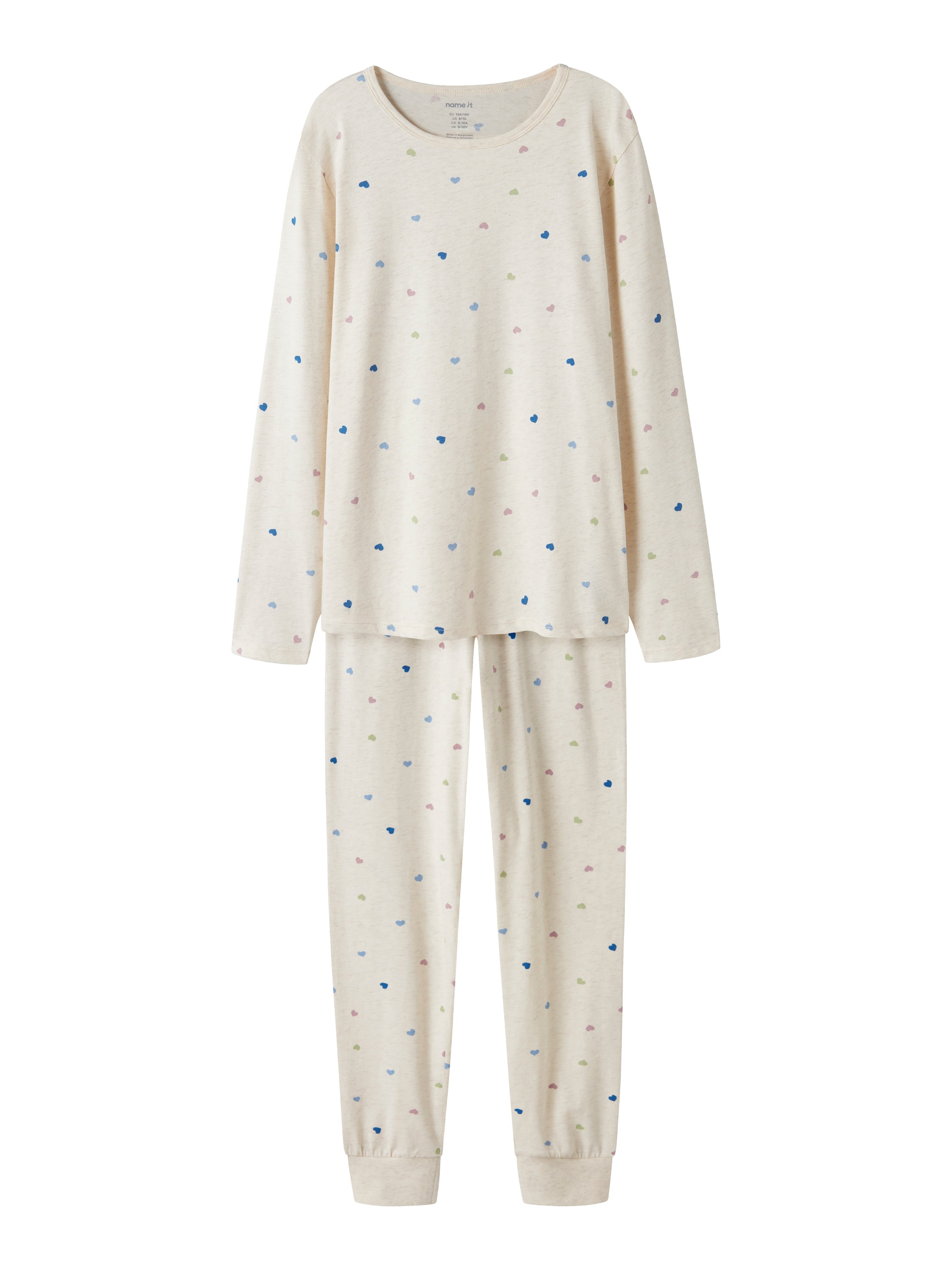 Name It Schlafanzug »NKFNIGHTSET PEYOTE HEARTS NOOS« Set, 2 tlg.