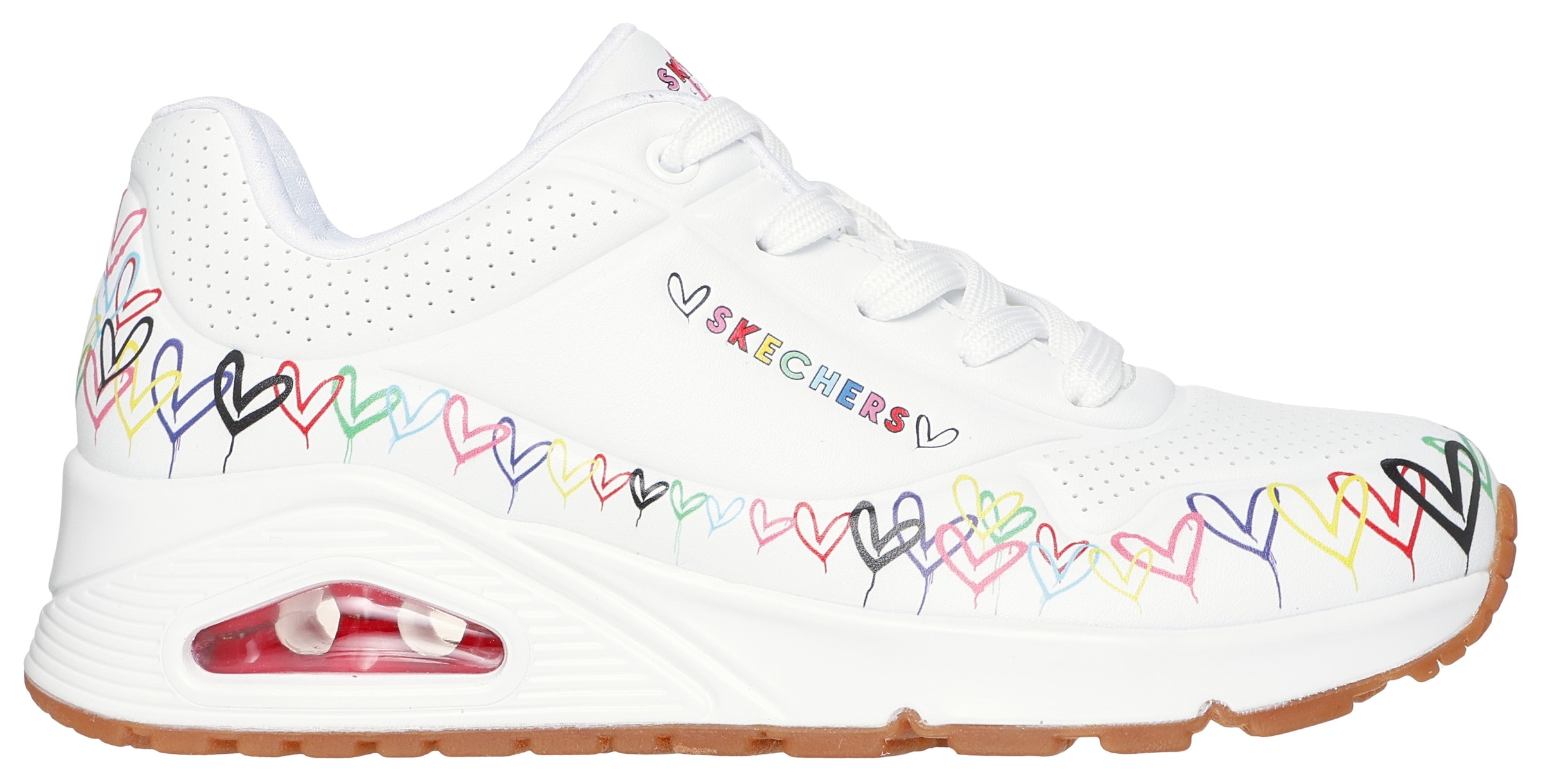 Skechers Sneakers »UNO«  , Keilsneaker, Plateausneaker mit bedruckter Sohle