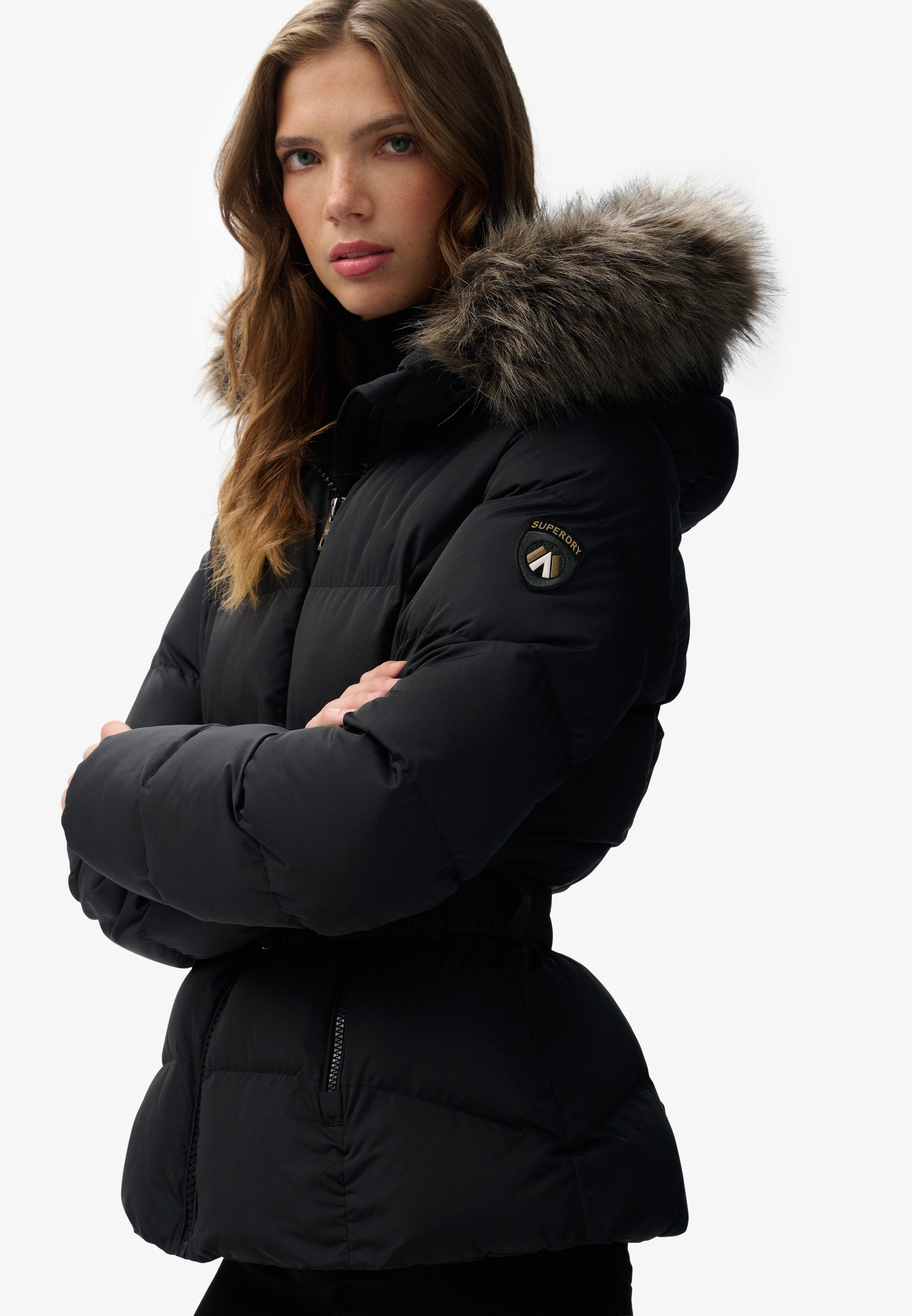 Superdry Veste matelassée »FUJI BELTED PUFFER« mit Kapuze