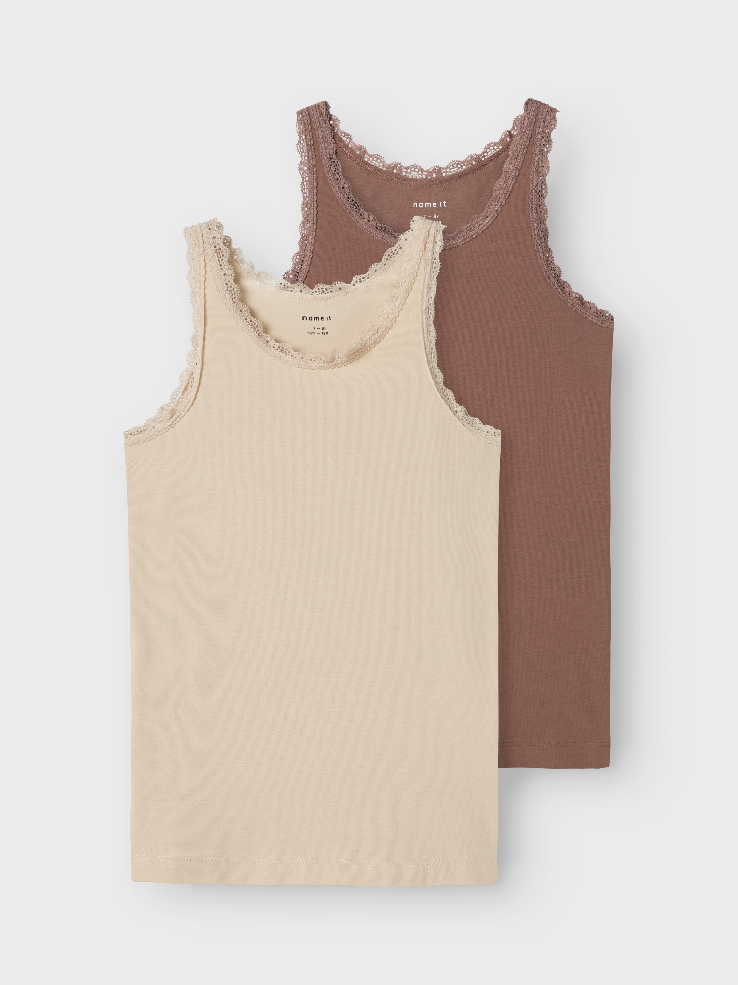 Name It Sous-chemise »NKFTANK TOP 2P PEYOTE LACE NOOS«
