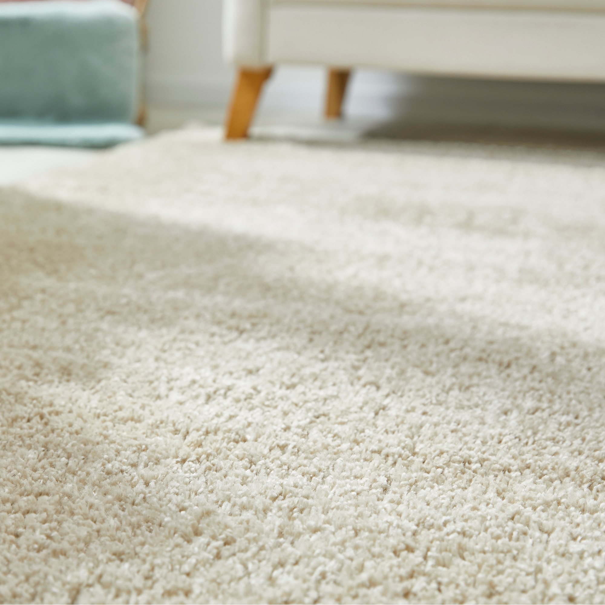 my home Hochflor-Teppich »Canberra« rechteckig 40 mm Höhe Uni Farben, weich & kuschelig, Wohnzimmer, Schlafzimmer