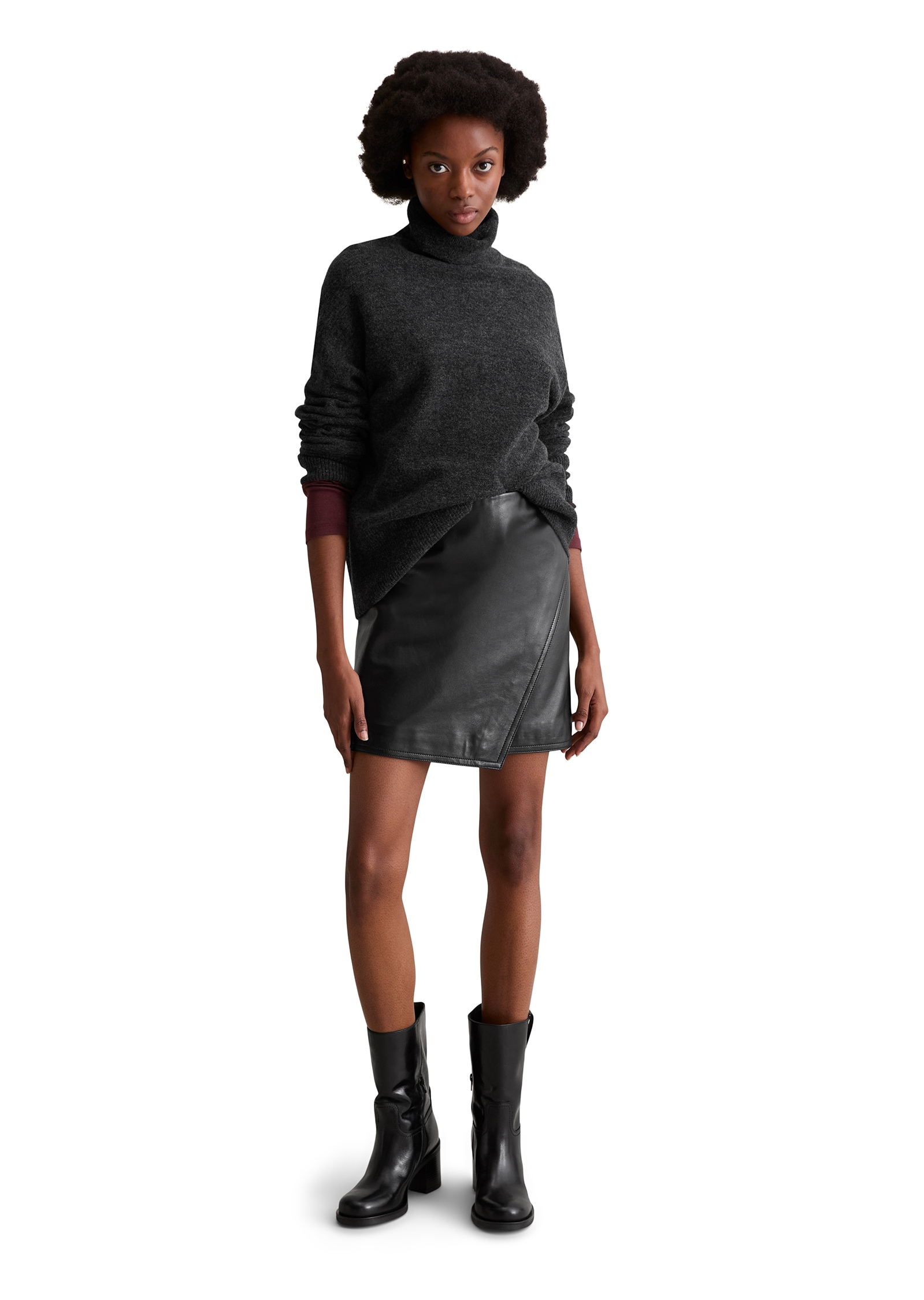 Marc O'Polo DENIM Rollkragenpullover aus softer Wollmischung, regular fit