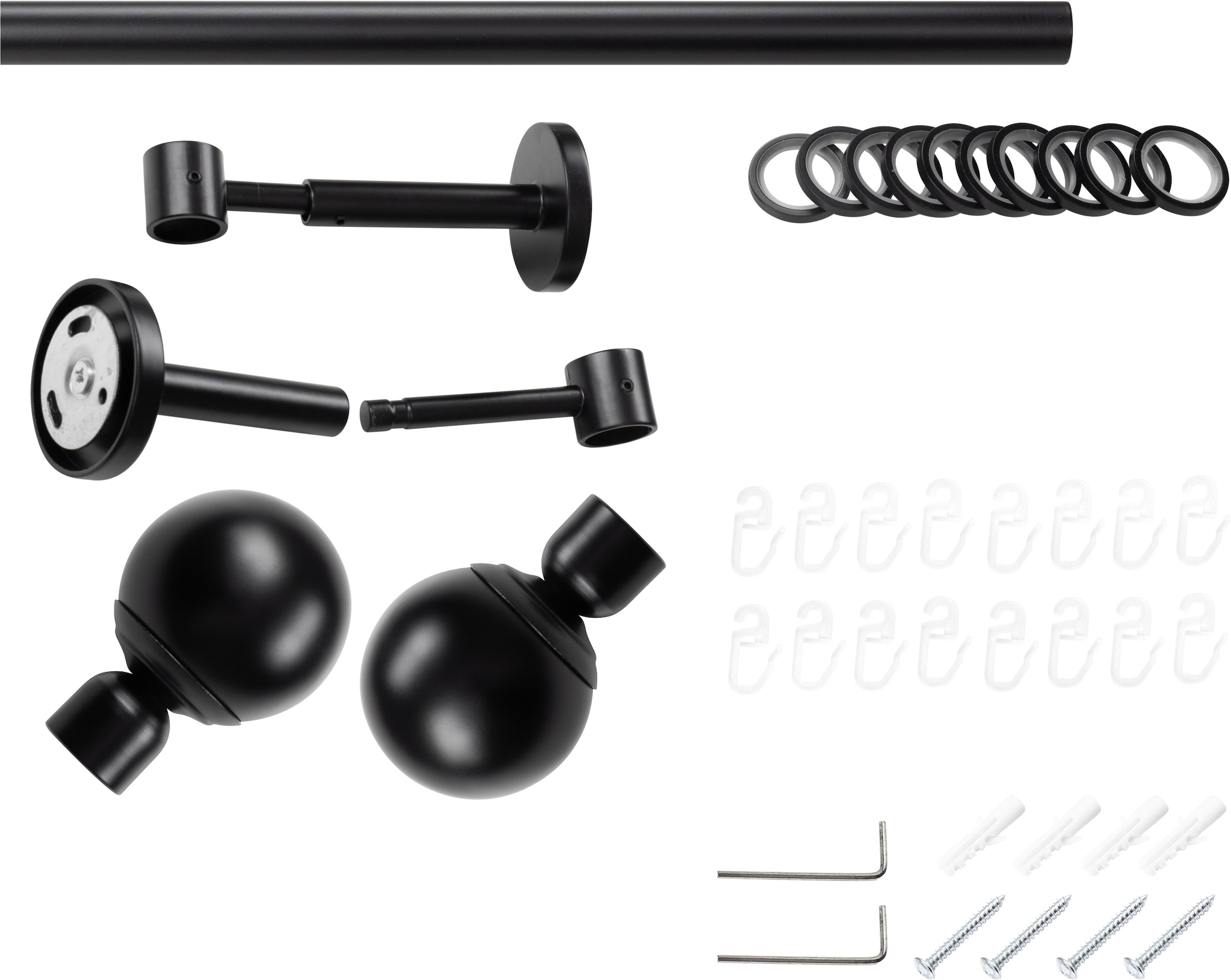 SN DECO GROUP Gardinenstange Ø 19 mm Fixmass;kürzbar