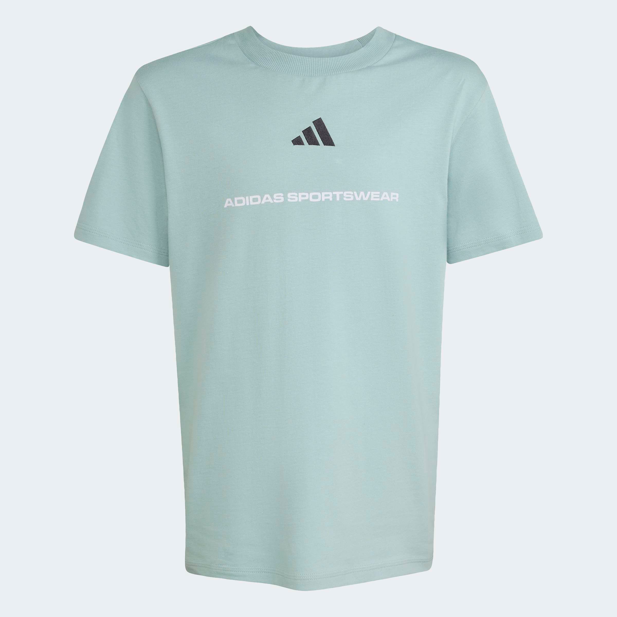 adidas Sportswear T-shirt »ADIDAS SLOGAN SINGLE JERSEY« sportlicher Stil, kurze Ärmel, elastisches Material, mit Slogan
