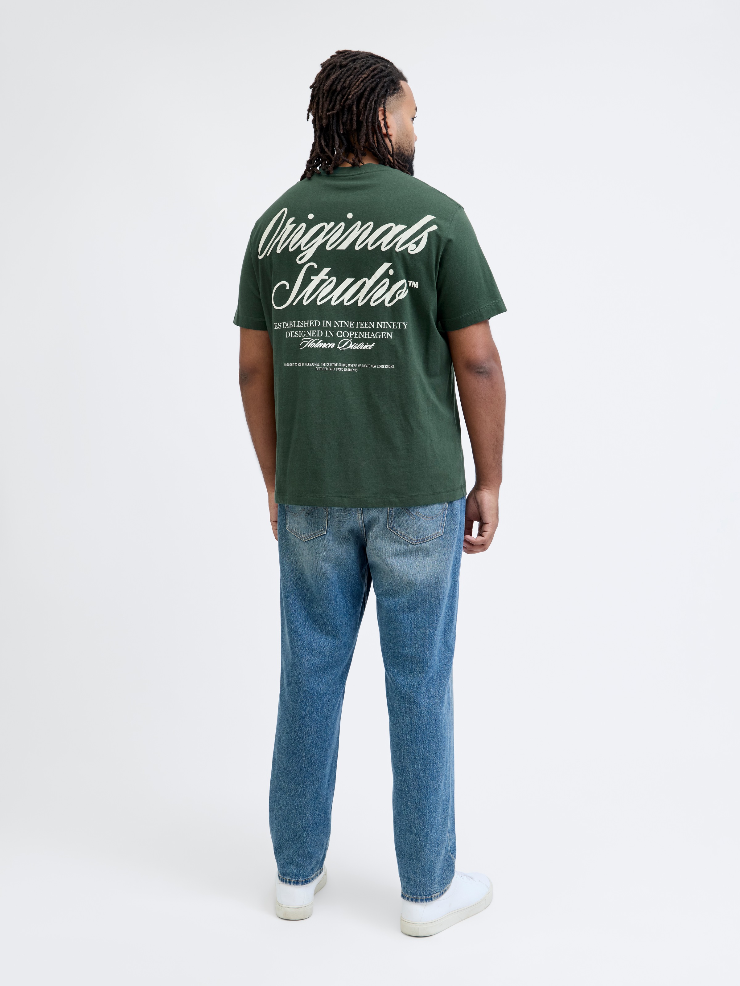 Jack & Jones PlusSize T-shirt à manches courtes »JORNORREBRO TYPO TEE SS CREW NECK  PLS« mit Schriftzug