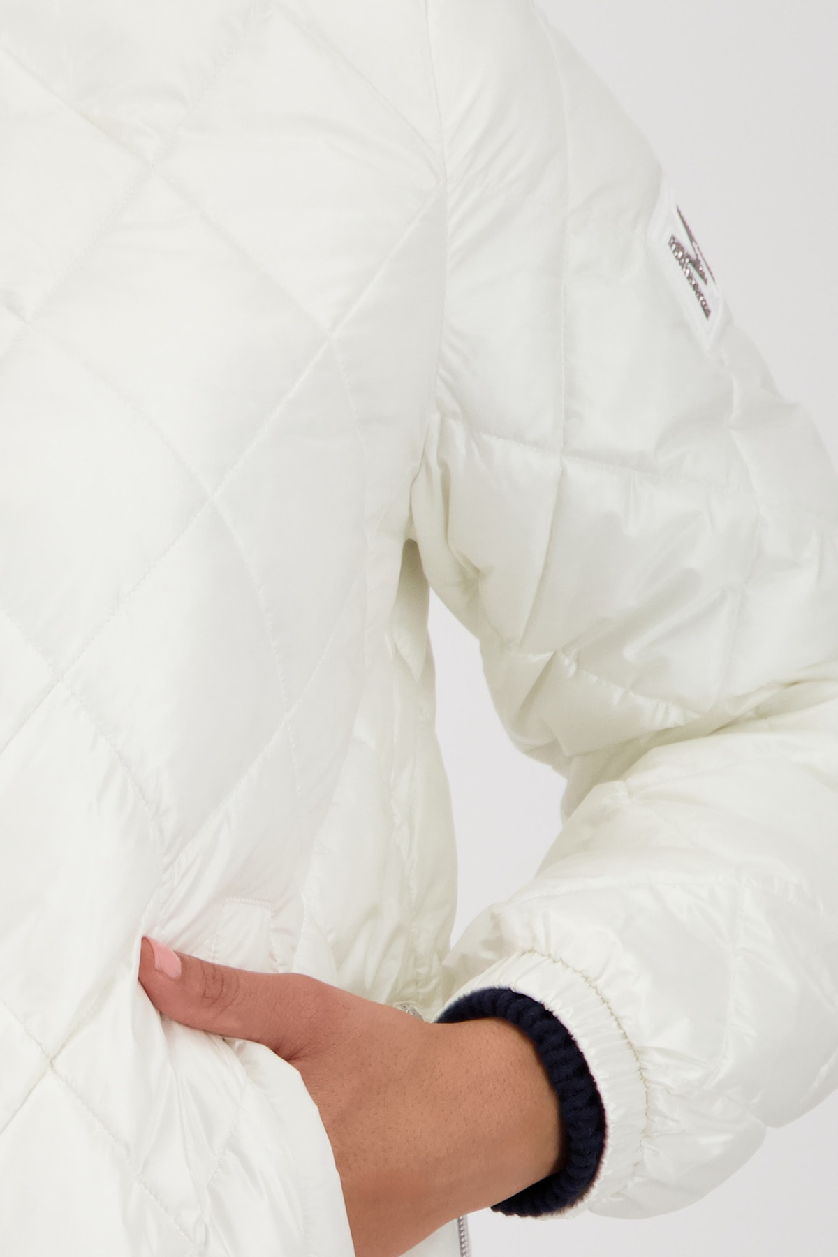 Monari Steppjacke Stehkragen, Regular Fit, Seitenschlitze mit Reissverschluss