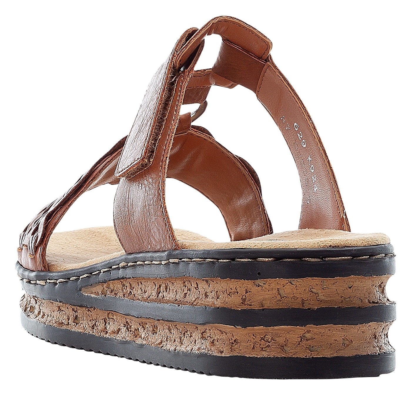 Rieker 1100000002199  Keilabsatz, Sommerschuh, Schlappen mit Riemchen in Flechtoptik