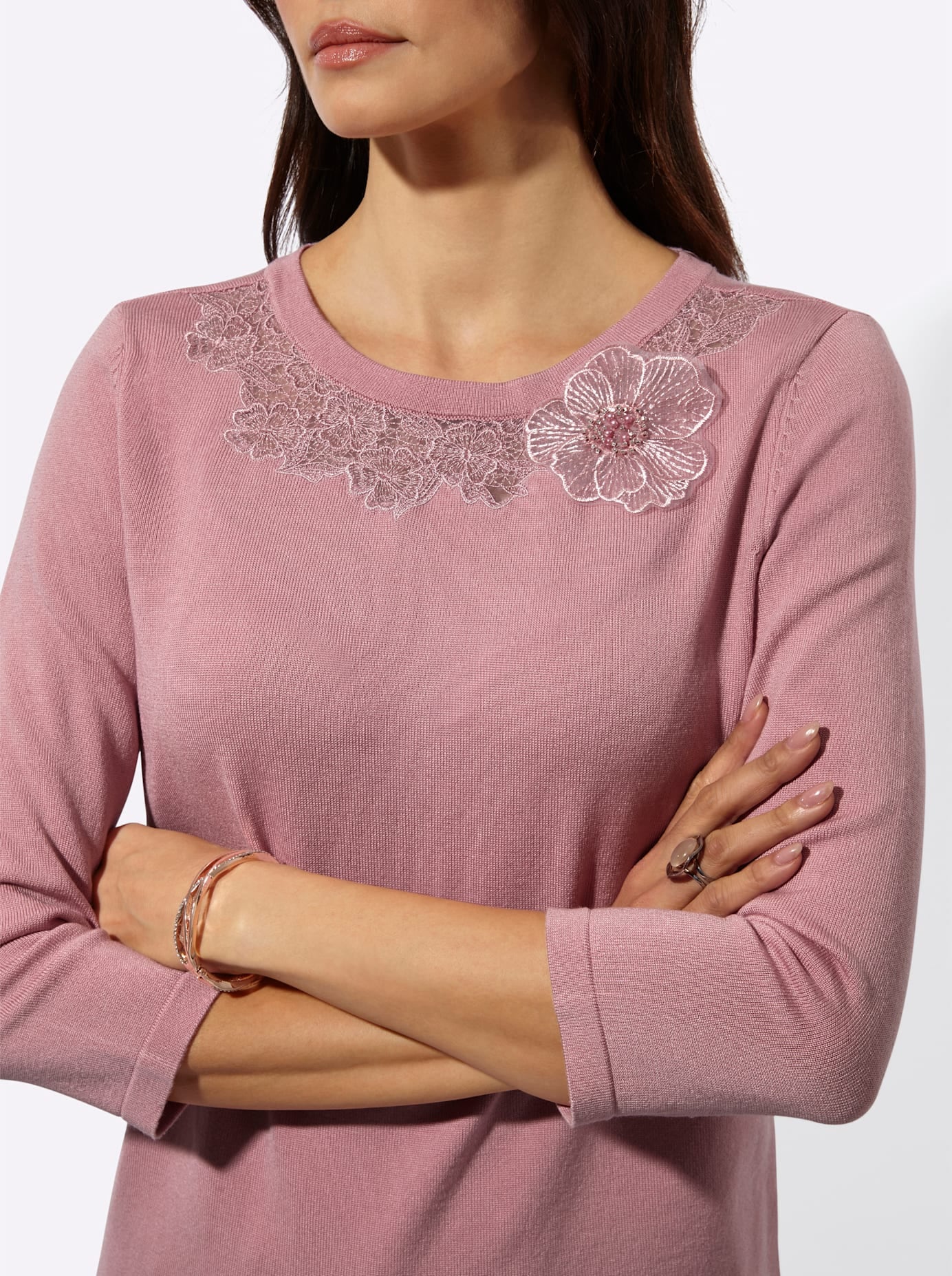 creation L Pull à manches 3/4 »Lyocell-Mix-Pullover«