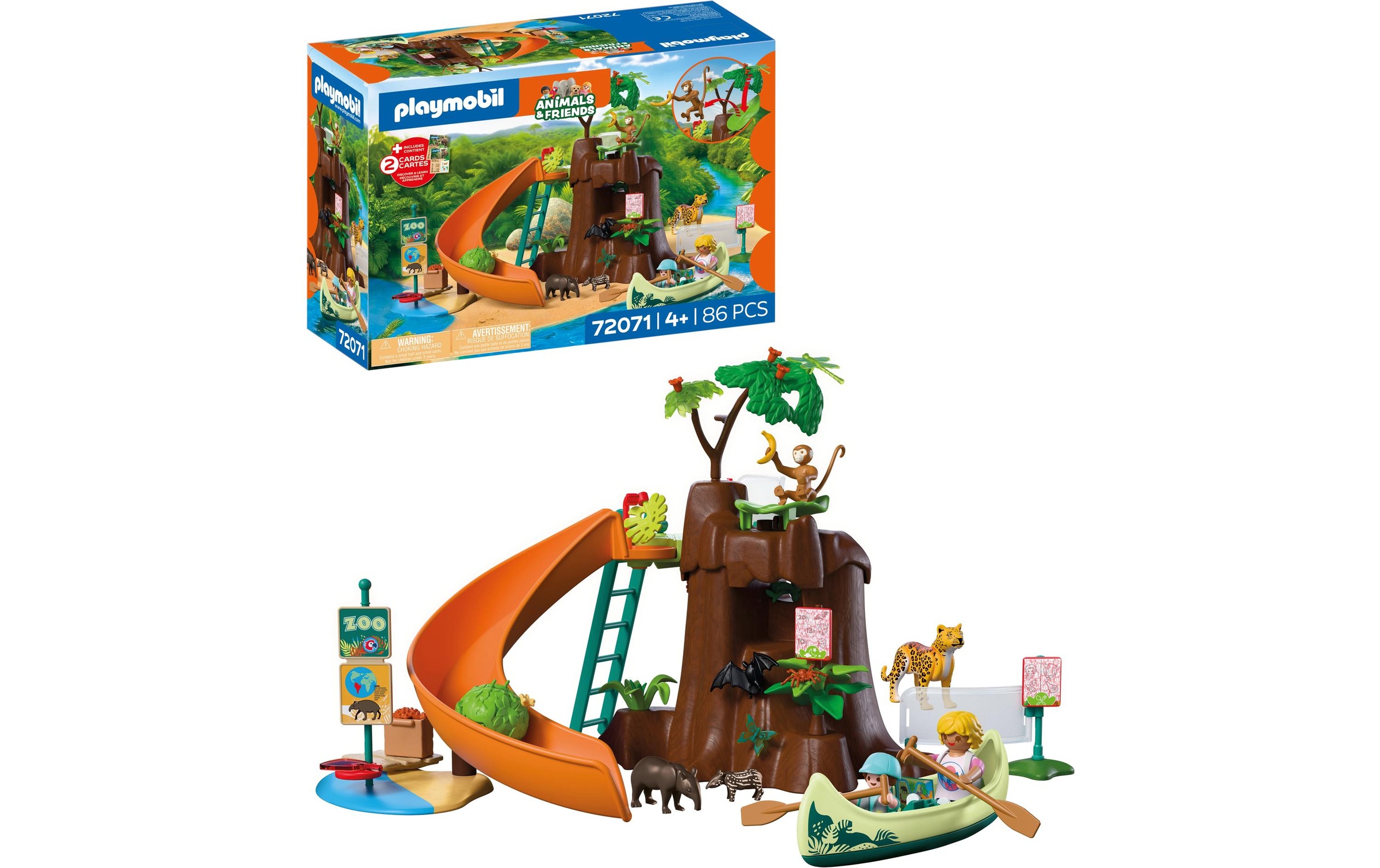 Playmobil® Jeu de construction »Zoo: Dschungelabenteuer (72071), Animals & Friends« Made in Europe
