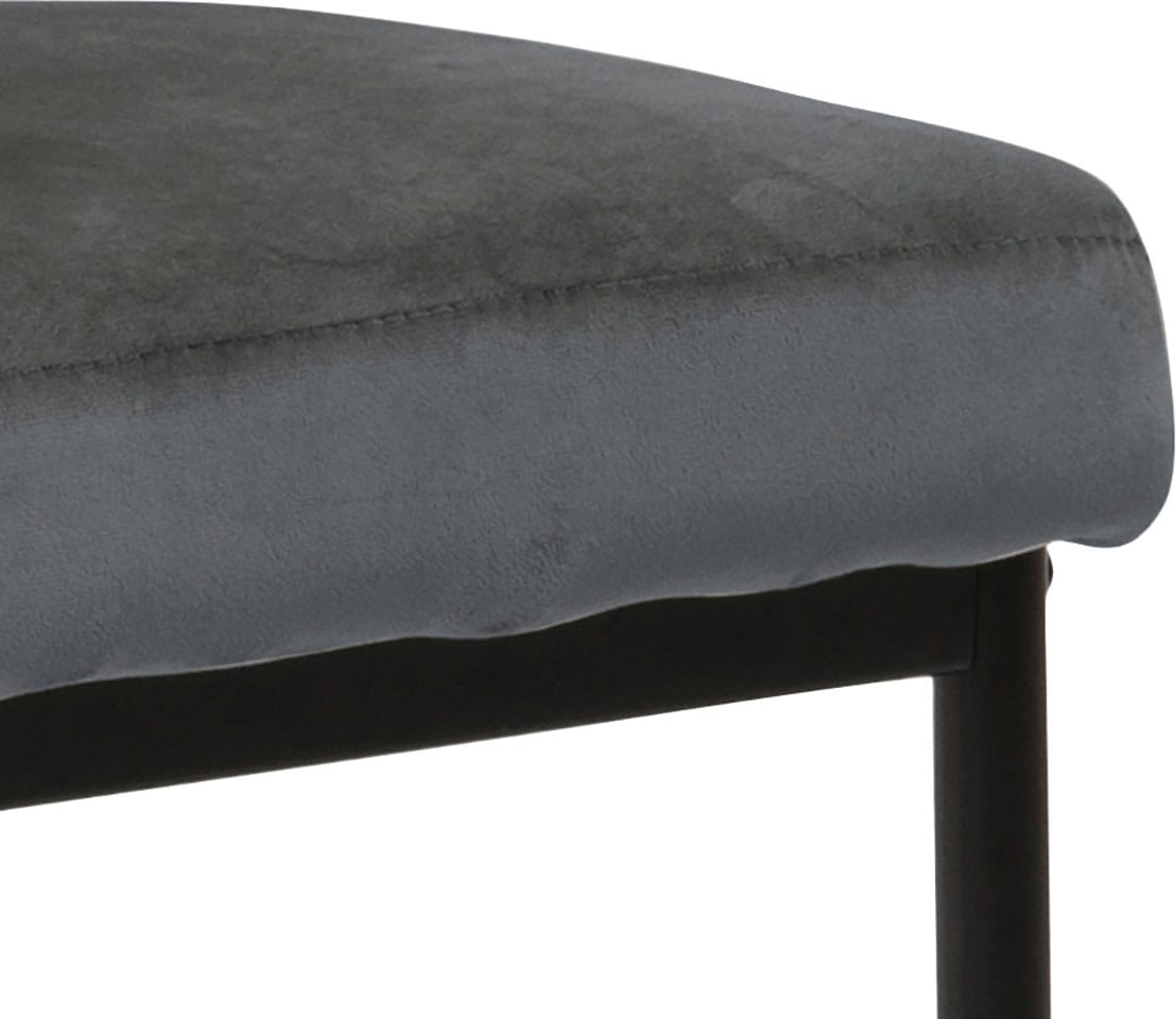 ACTONA GROUP Chaise de salle à manger »Doris« (Ensemble) 2 cuisavec tissu vivant, pieds métalliques noirs et fins