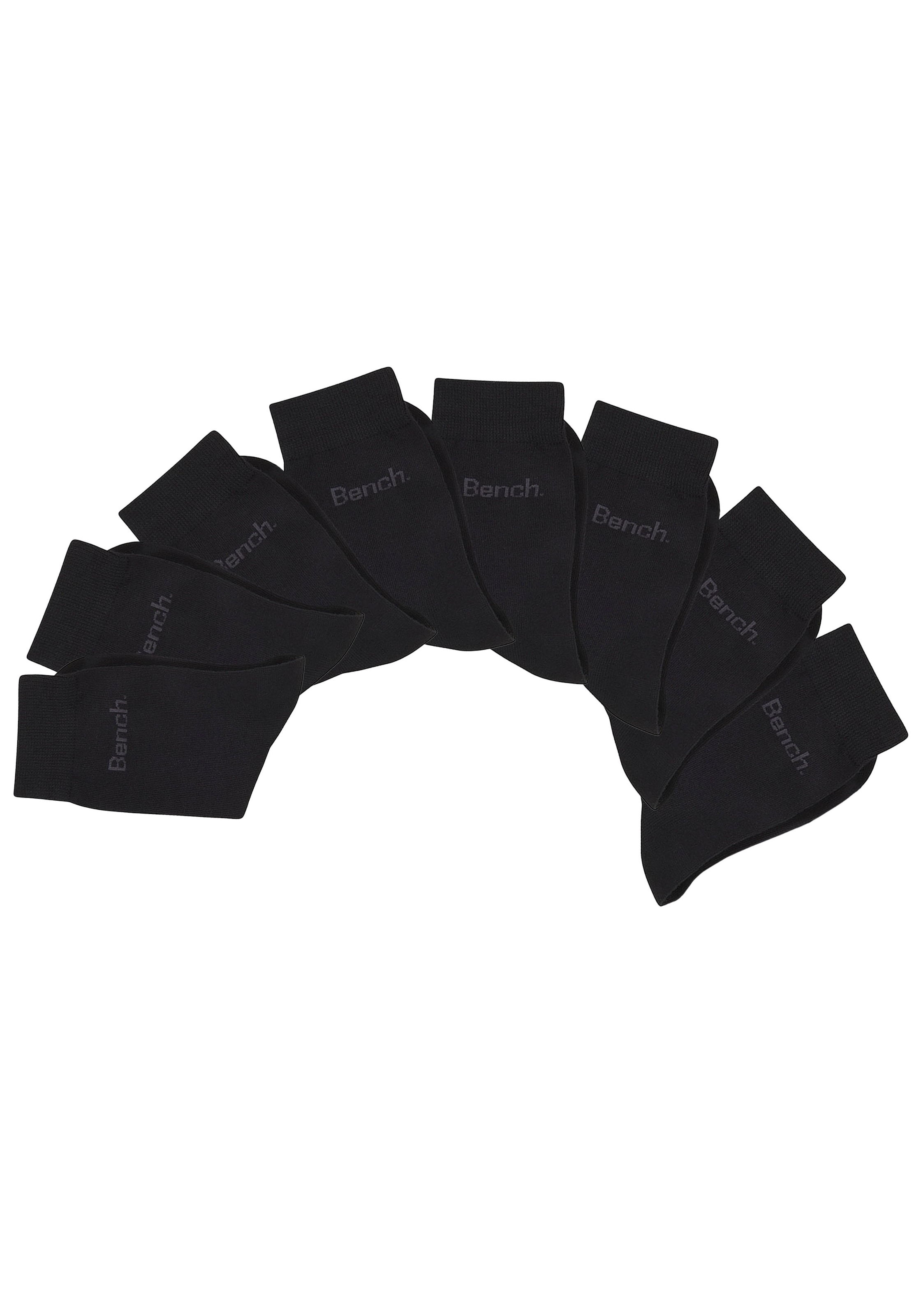 Bench. Basicsocken »Damen Logosocken« Packung, 8 Paar tlg. klassisch mit Baumwolle