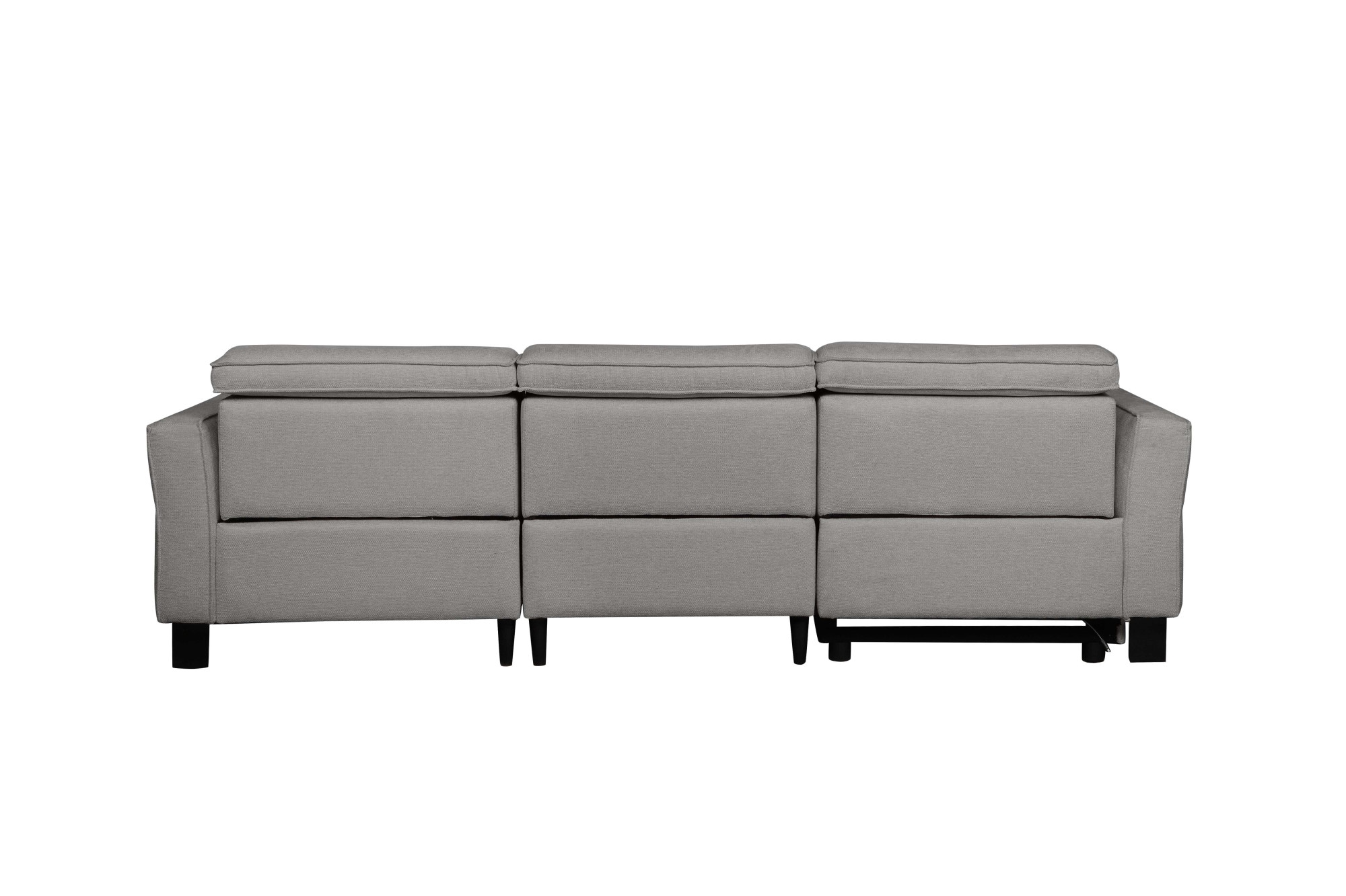 GOODproduct Canapé d'angle »CARPARI Webstoff,L-Form,224 cm, man./elektr. Relaxfunktion« USB A/C et réglage de la tête