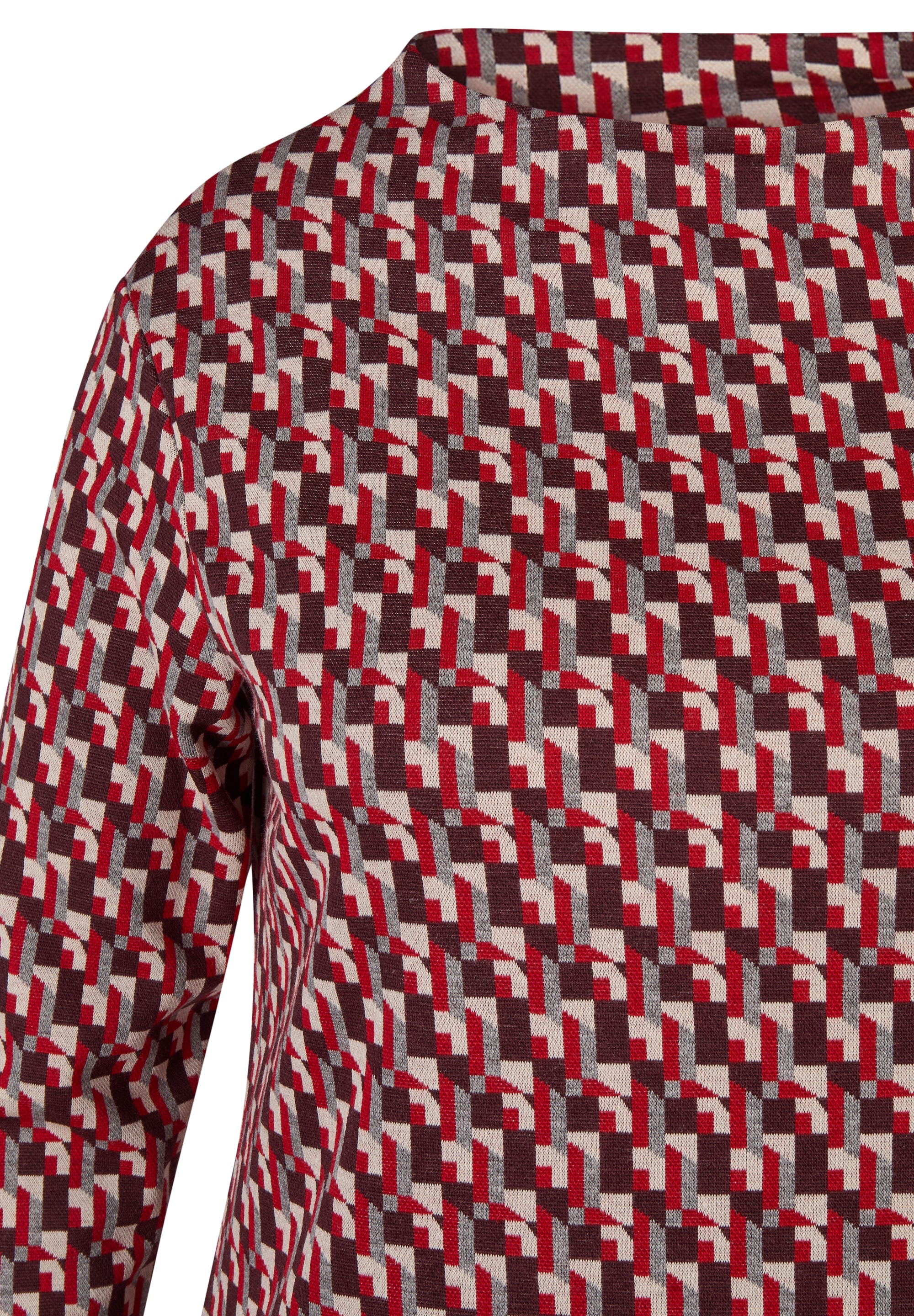 Rabe T-shirt à manches longues mit grafischem Muster