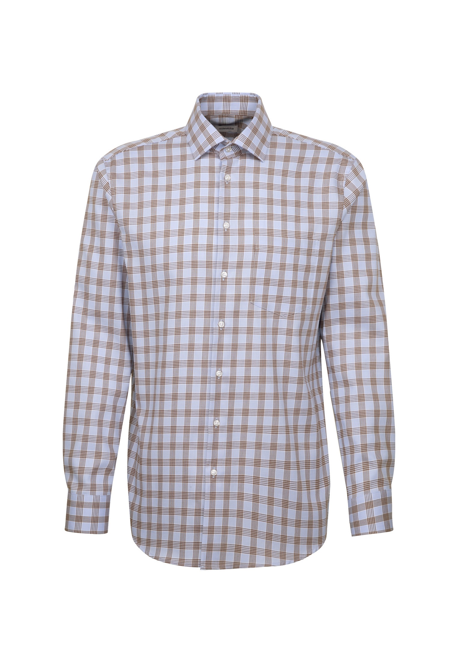 seidensticker Businesshemd »Regular«, Regular 1/1 Kentkragen Karo
