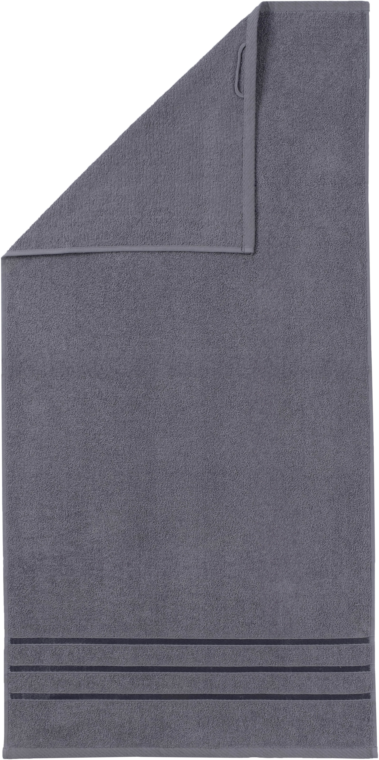 Bruno Banani Handtuch Set »Clement, Duschtücher, Handtücher, Seiftücher« Set mit dezent glänzender Streifenbordüre, einfarbig, aus 100% Baumwolle