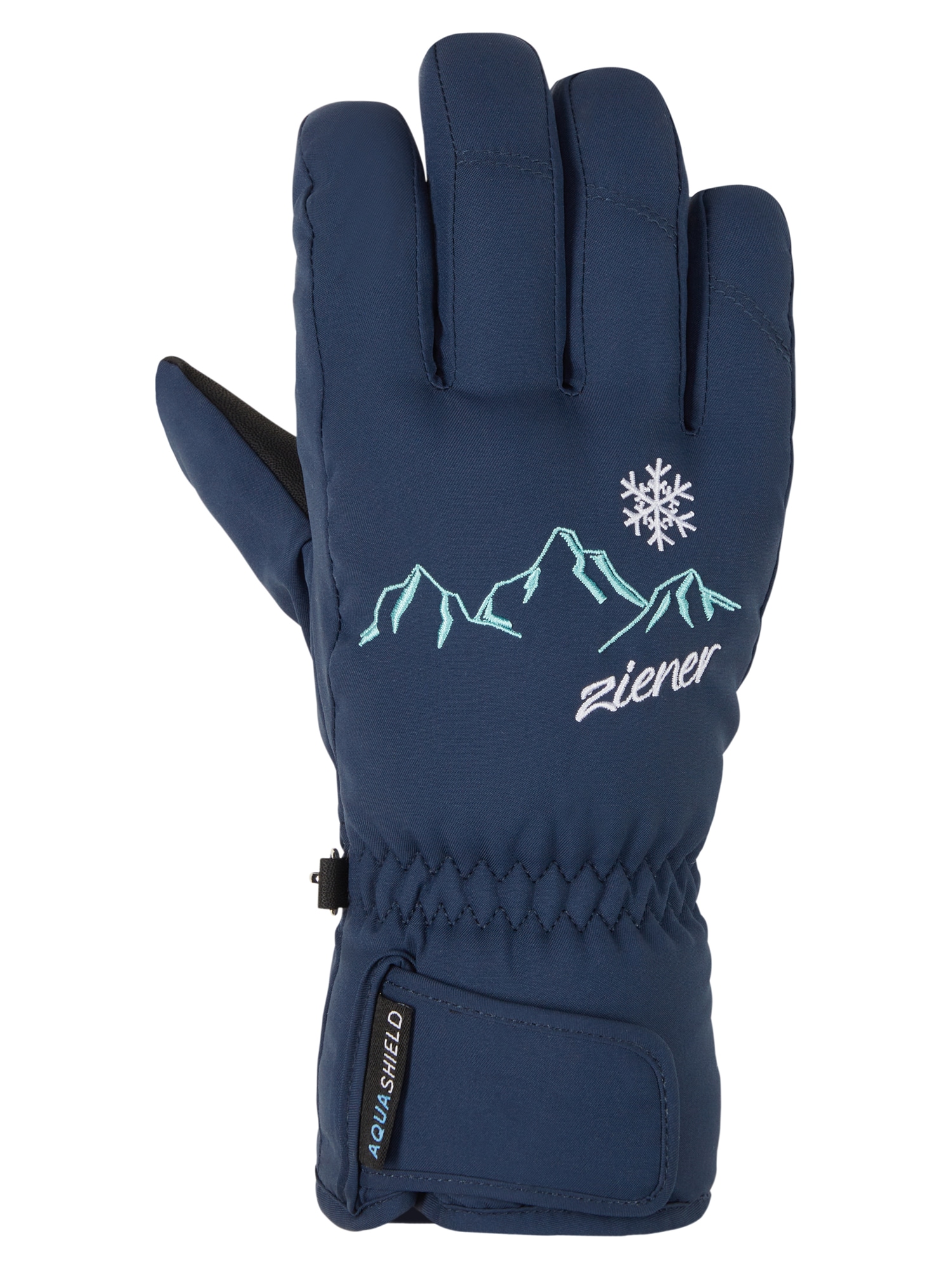 Ziener Gants de ski »LAILLA-Z AQUASHIELD® MÄDCHEN« imperméable, coupe-vent, respirant, chaud, brodé