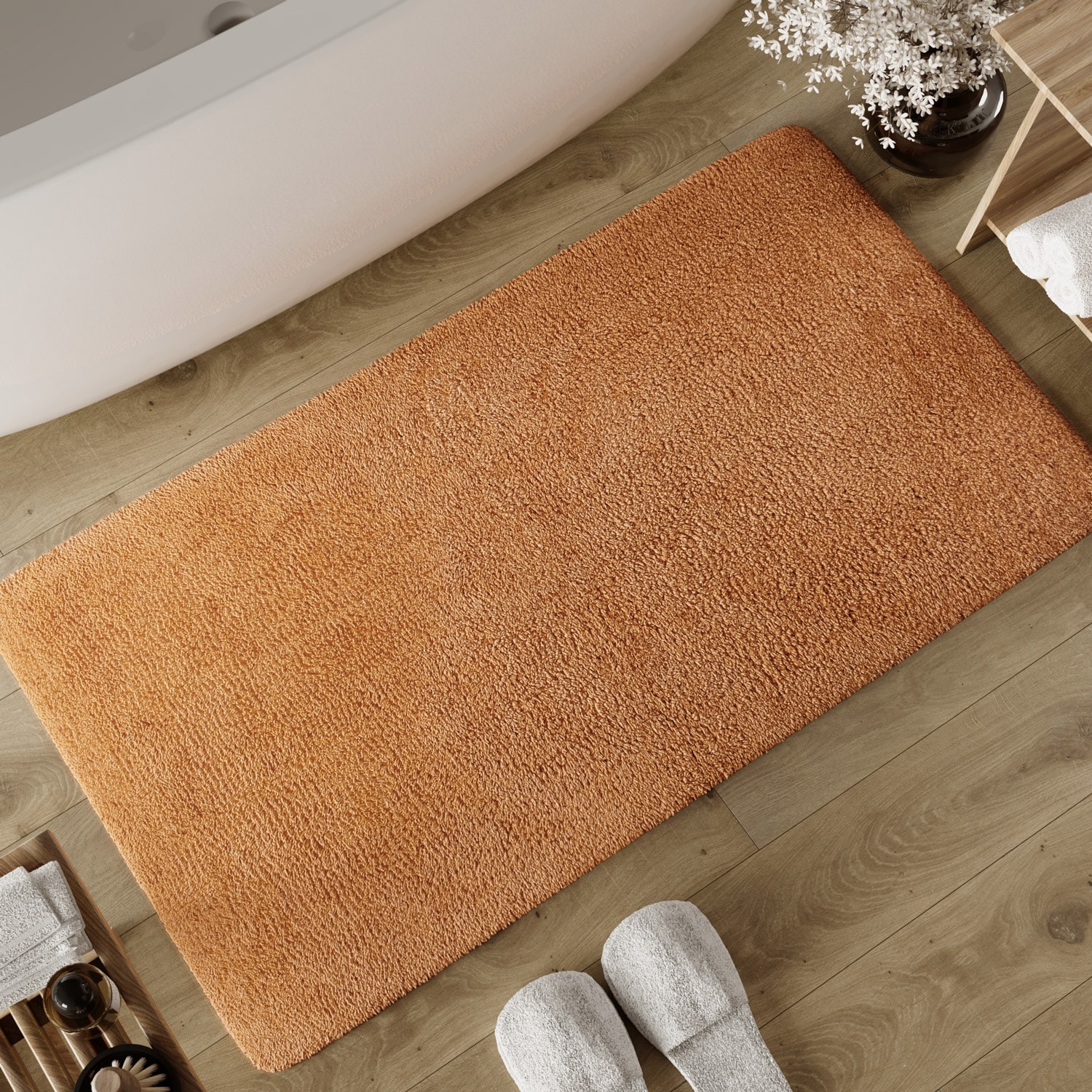 Wecon home Basics Badematte »Erik« Höhe 20 mm waschbar, rutschfest, sehr weich, strapazierfähig, pflegeleicht