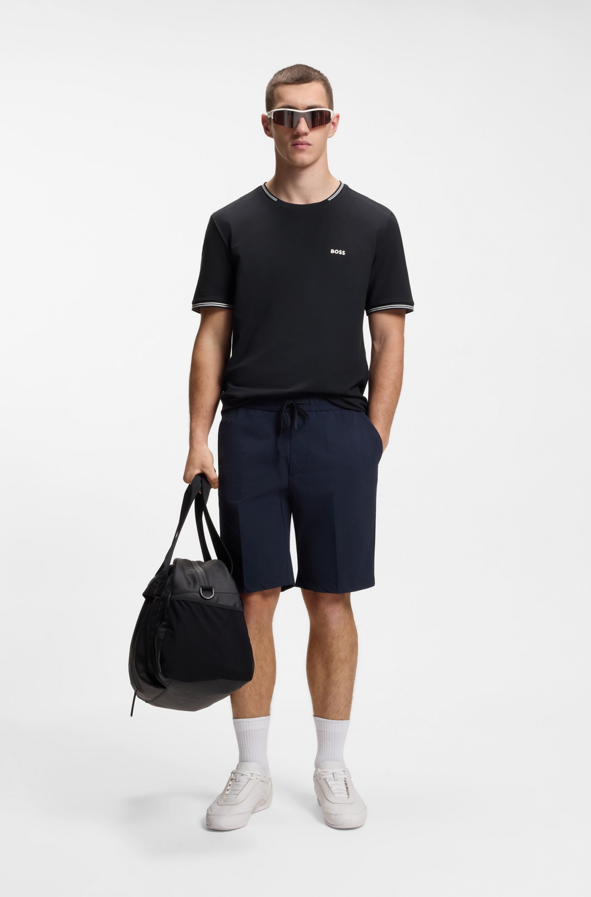 BOSS GREEN T-shirt »Taul« aus softem Stretch-Baumwoll-Piqué, Regular Fit