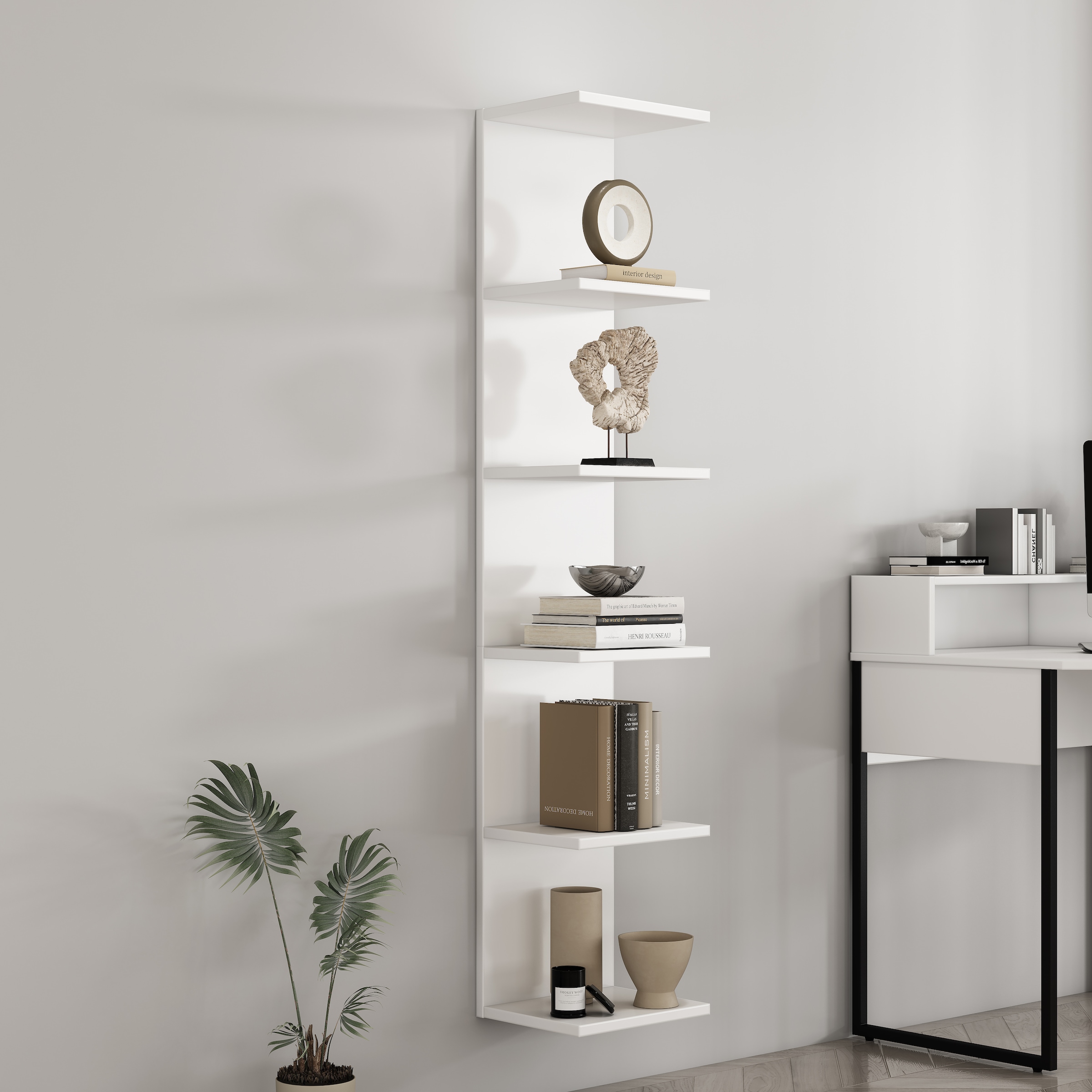 GOODproduct Étagère murale »Moid« dekorativer Stauraum, Wandmontage