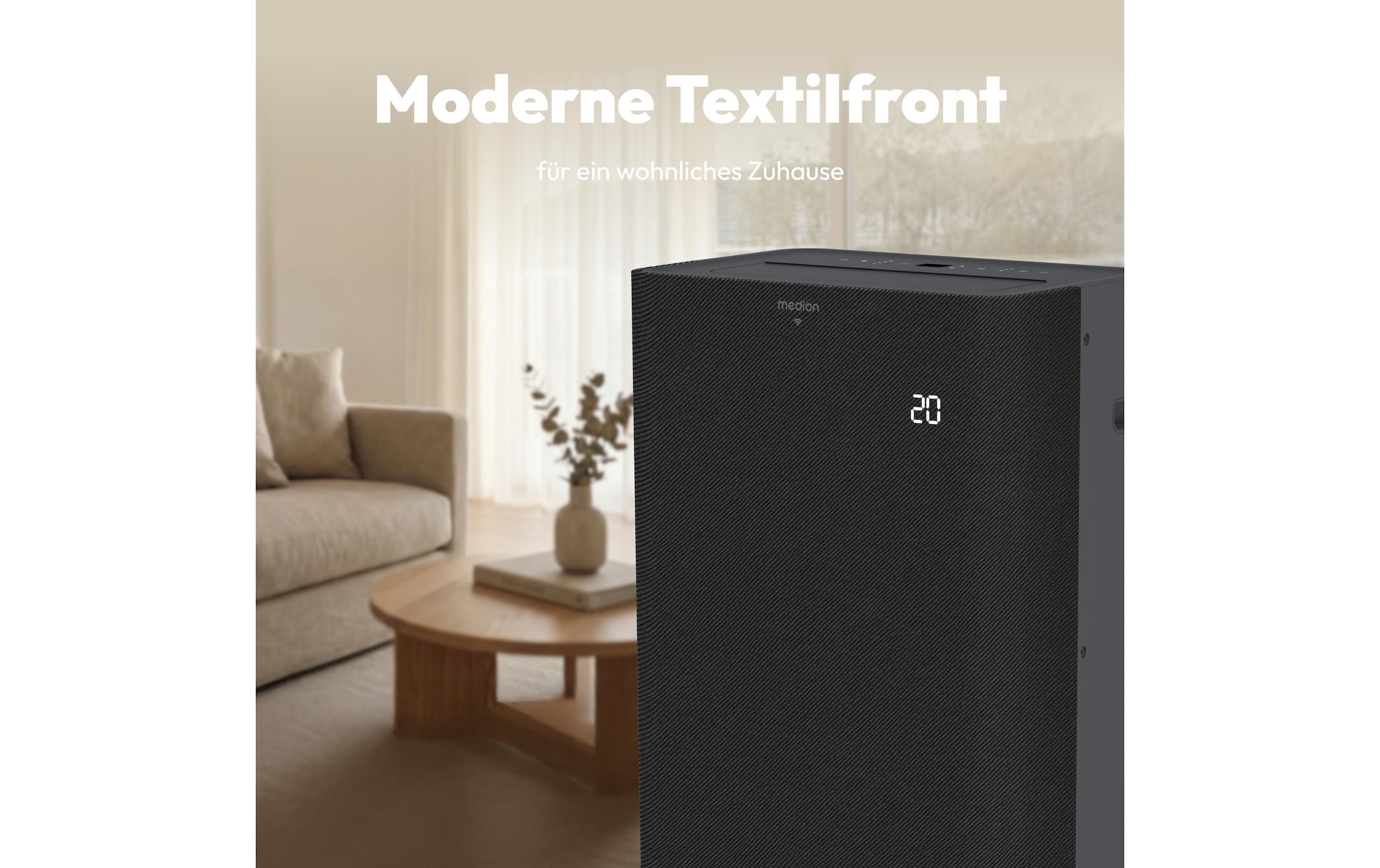 Medion® Klimagerät »P1202 (MD 100134) 390 m³« Smarte mobile Klimaanlage mit App-Steuerung
