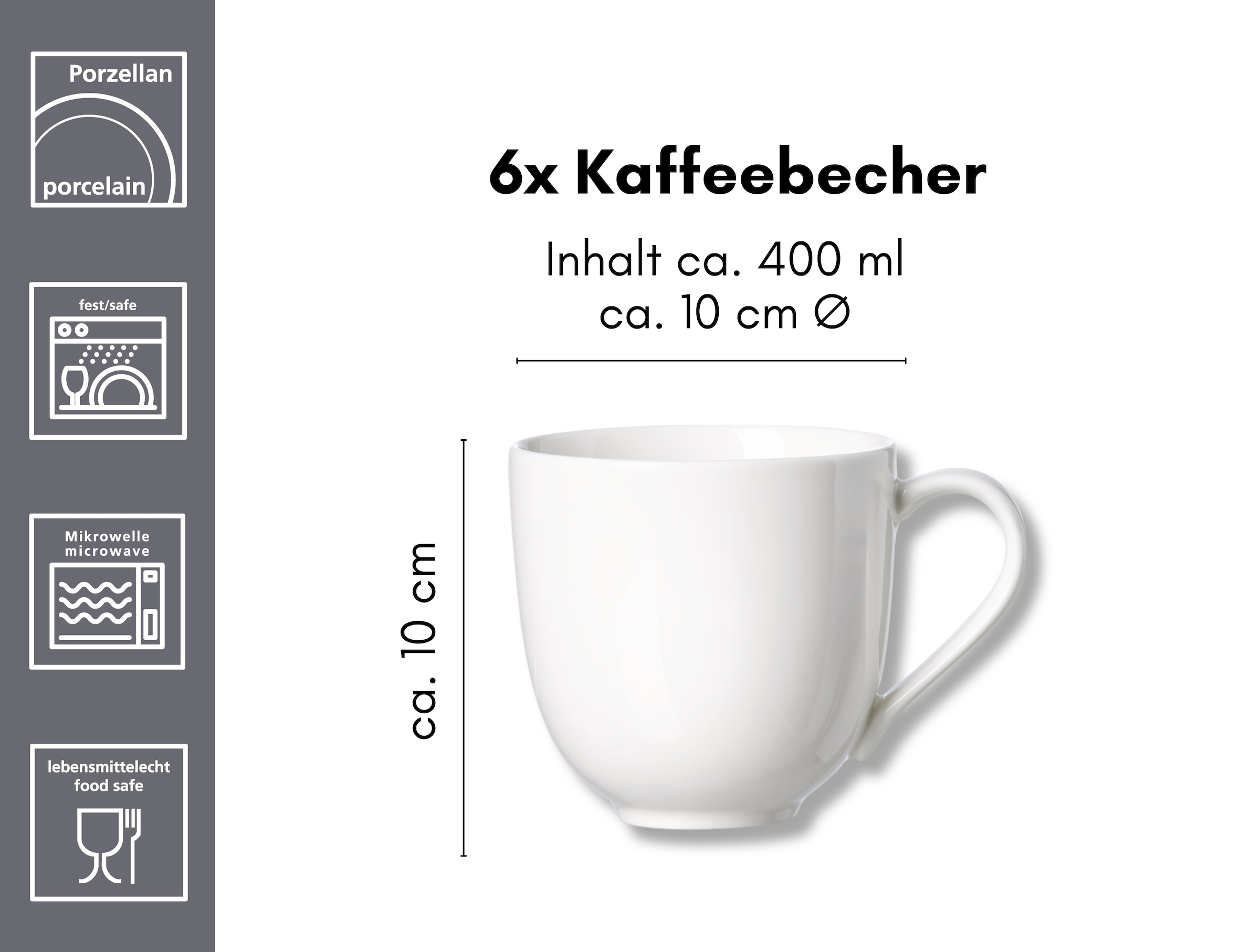 Ritzenhoff & Breker Gobelet »Skagen« 6-teilig, zeitlos moderne Ästhetik, 400 ml