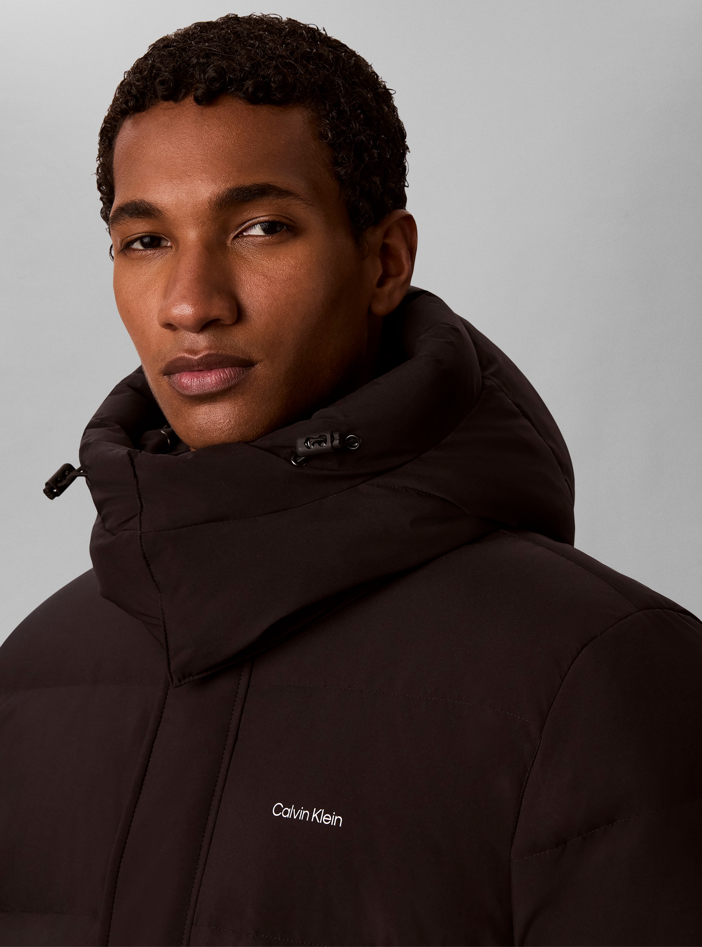 Calvin Klein Jeans Steppmantel »LS CLASSIC BONDED DOWN LONG« Regular fit mit Kapuze