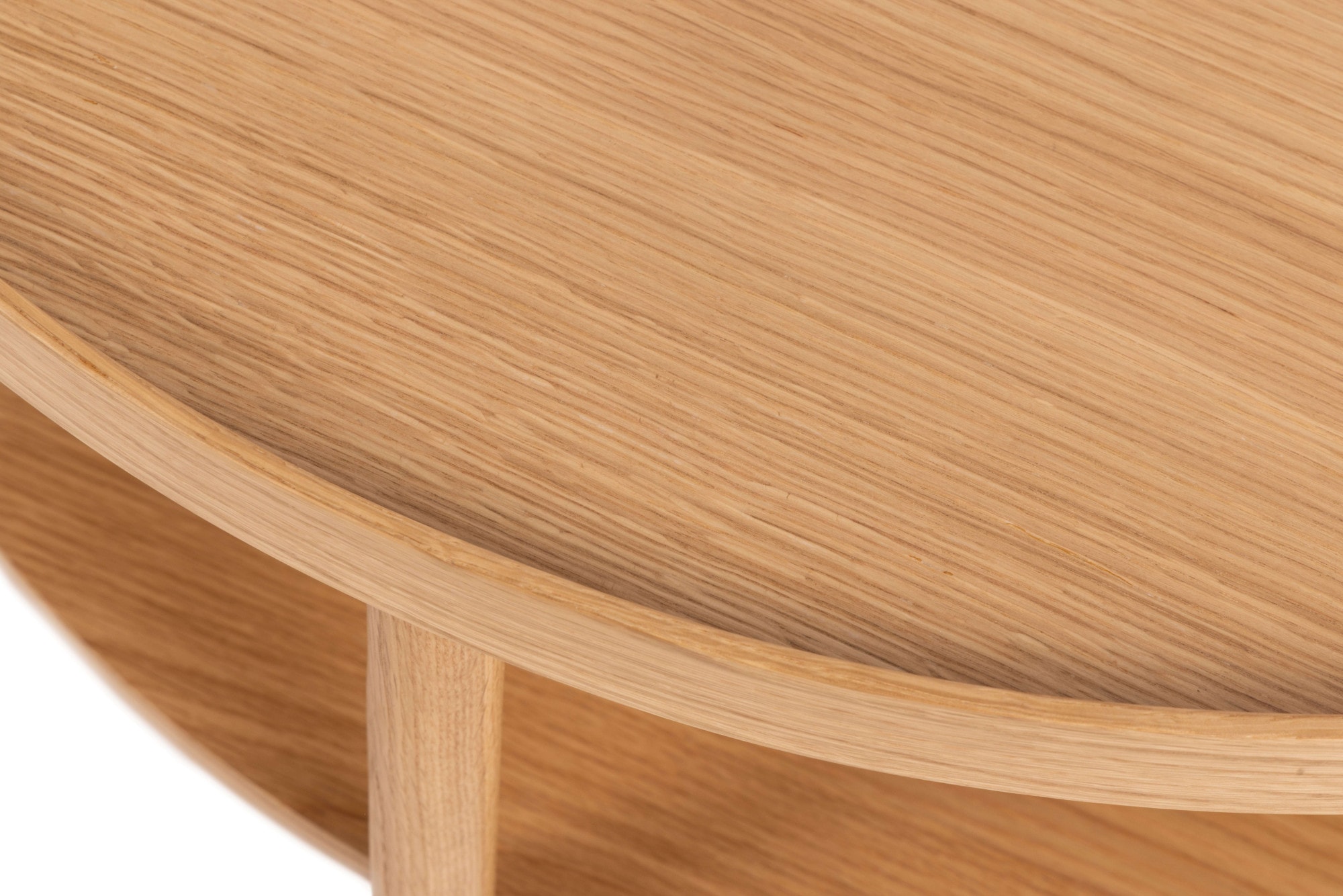 ACTONA GROUP Table basse »Banbury, Sofatisch, Wohnzimmertisch« 80x80x42 cm,  2 niveaux, placage chêne, forme ronde, FSC™