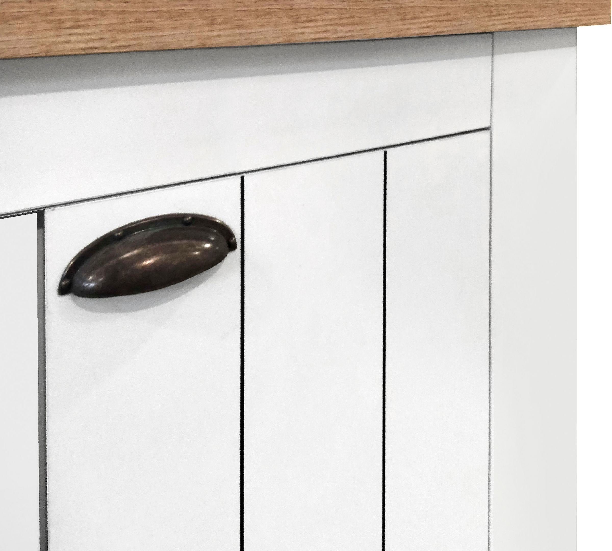 Home affaire Schuhschrank »FIGO, Made in Italy – Schuhkommode,Schuhregal für ca. 20 Paar Schuhe« 1 Stk. tlg. 4-Türig, Siebdruck-dekorative Fräsungen, 10 Fächer, Breite 84 cm