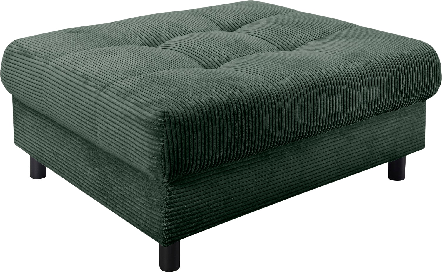 COLLECTION AB Canapé d'angle »Toni L-Form, B: 215 cm« ensemble : canapé & pouf, 2 coussins décoratifs, ressorts ensachés
