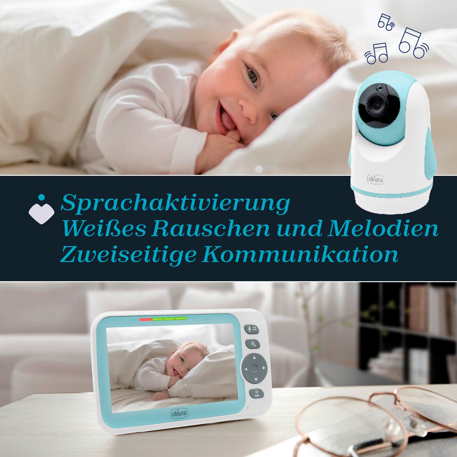 Chicco Babyphone vidéo »Video Baby Monitor Evolution«