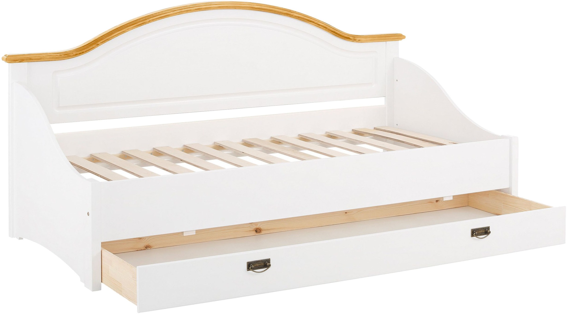 GOODproduct Lit de jour »Konrad« stabile Konstruktion aus massiver Kiefer, mit Rollrost
