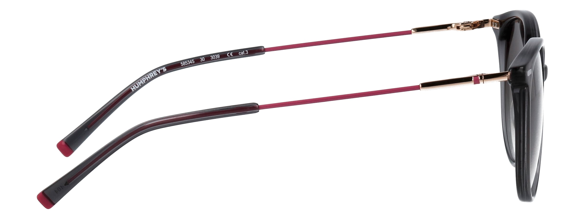 HUMPHREY´S eyewear Sonnenbrille »Modell 585345« Form Karree/Eckig, Logoschriftzug auf Bügel, Kombifassung