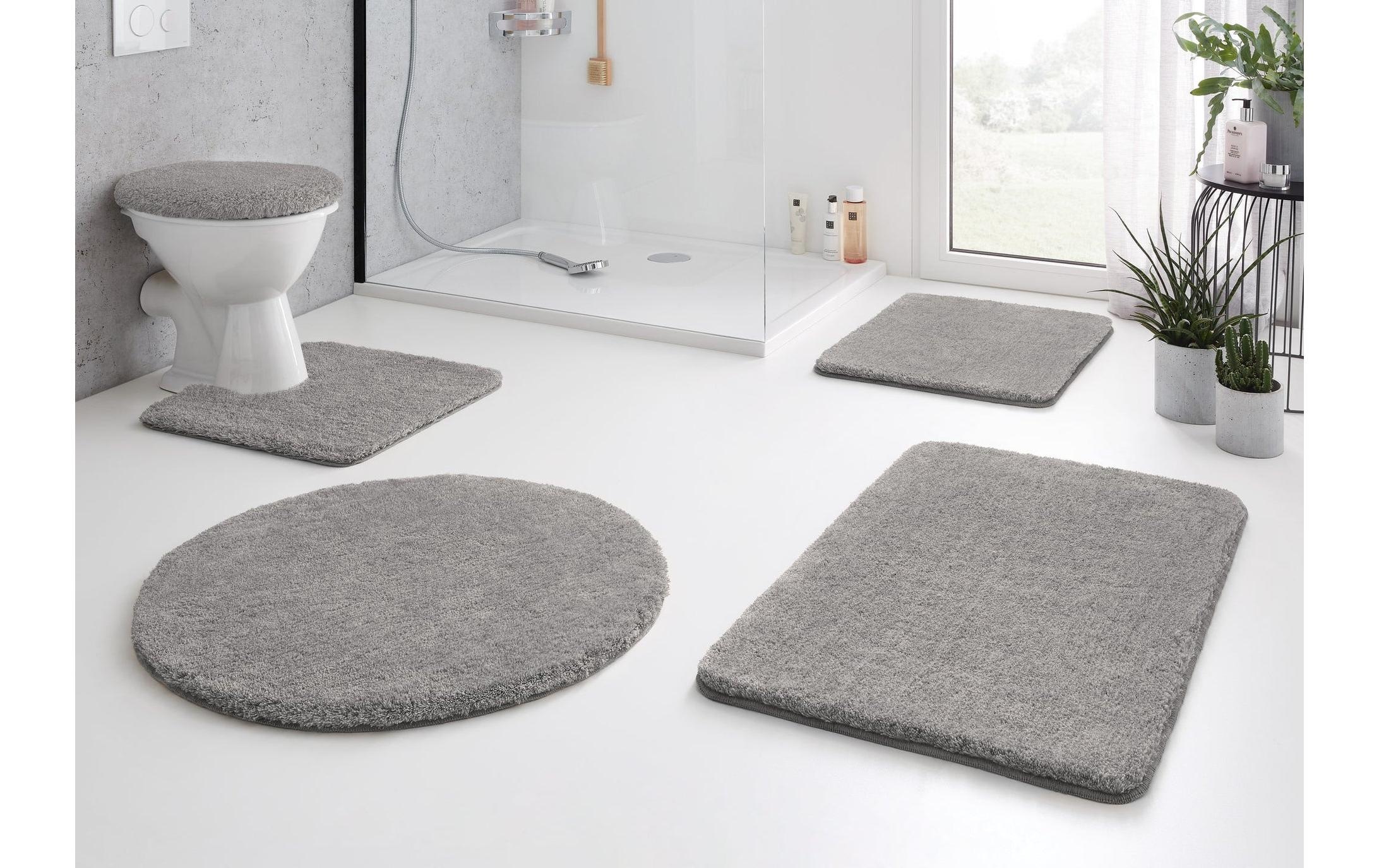 Kleine Wolke Badematte »RELAX« Höhe 30 mm rutschhemmend beschichtet fussbodenheizungsgeeignet Badteppich, Uni Farben, rechteckig, rund & als Set erhältlich