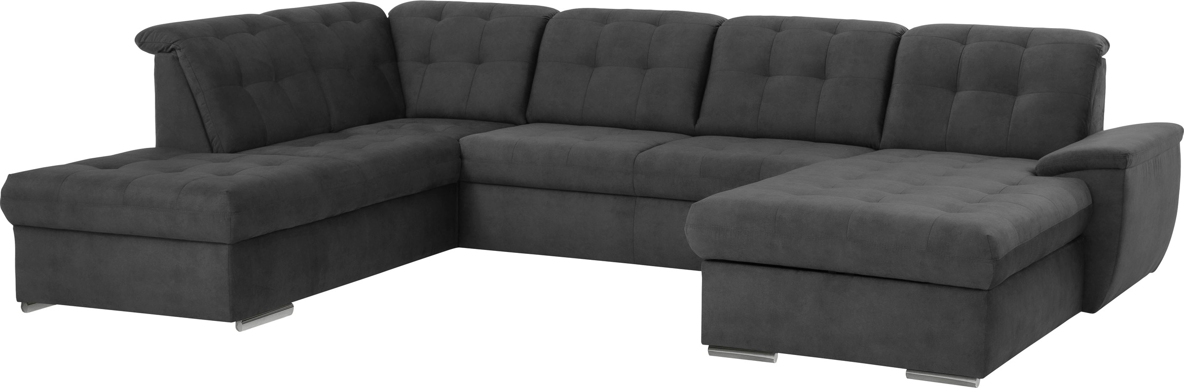 exxpo - sofa fashion Paysage de salon »Durango, aufwendige Sitz- und Rückenverarbeitung, bequem, U-Form« incl. réglage tête de lit, option fonction lit et coffre