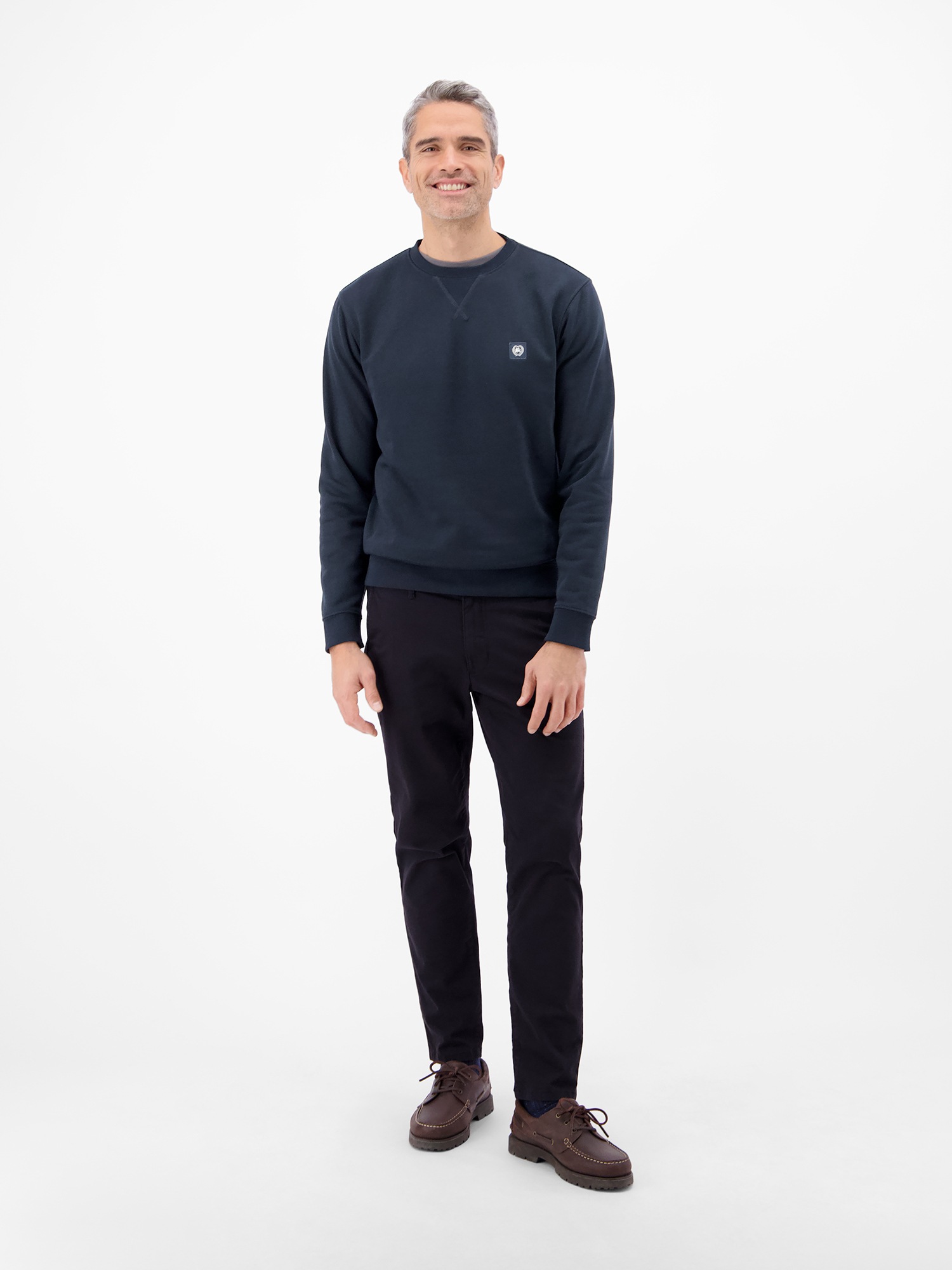 LERROS Sweat-shirt »Urbaner Sweatshirtstyle, weiche Haptik«, sweat-shirt homme uni, grand confort, COUPE RÉGULIÈRE
