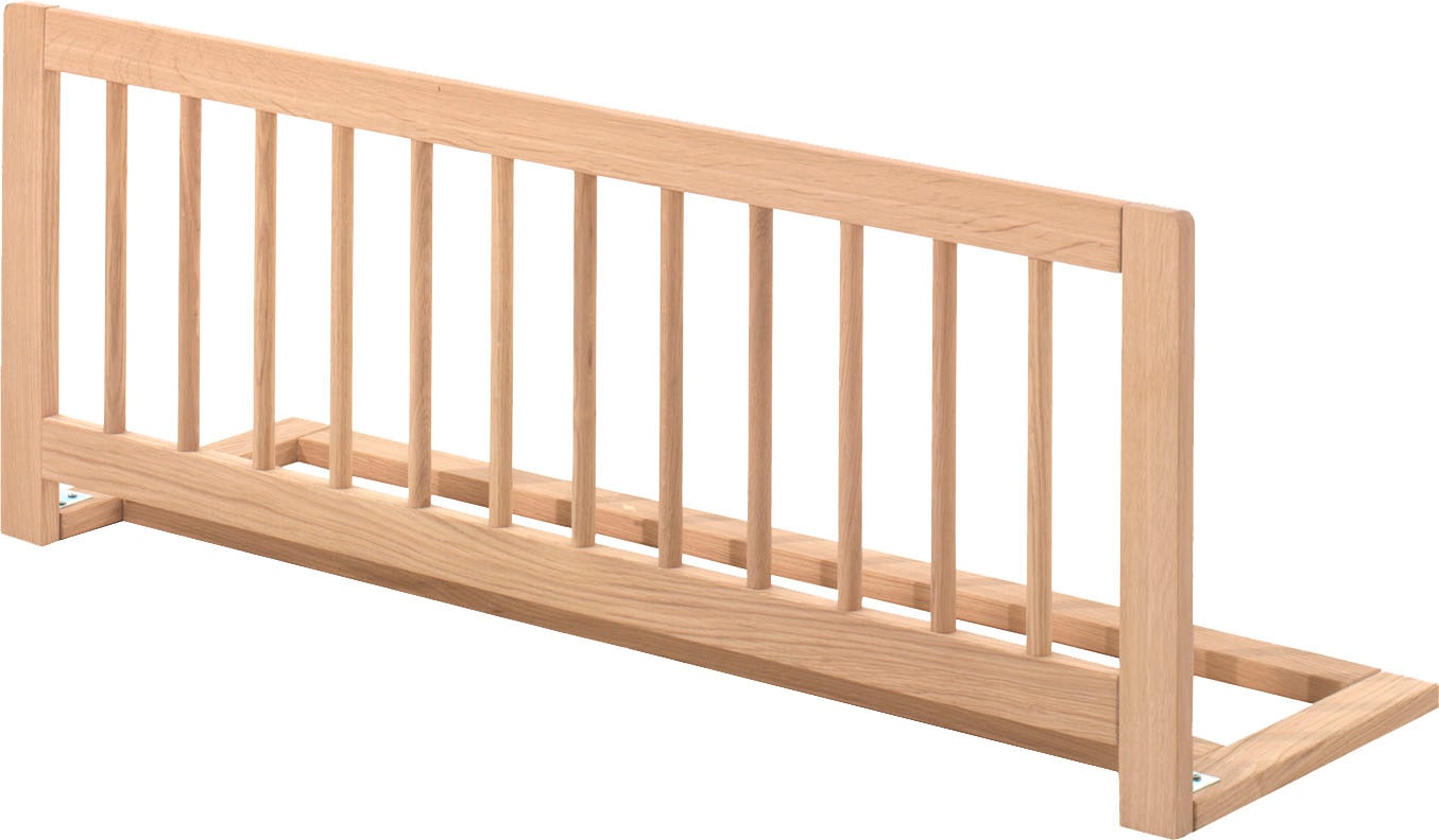 Vipack Daybett »Forrest 90/200 aus massiver Eiche, Oberfläche geölt, stabil gebaut« B/H/T ca. 207,5x68x97,5cm, inkl. Massivholz Rolllattenrost,  mit Sprossenumrandung, Rausfallschutz vorne, ohne o. mit Bettschublade