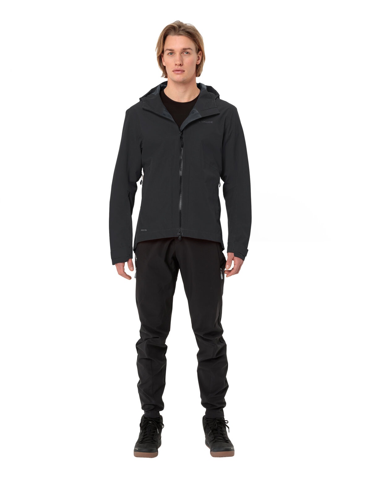VAUDE Fahrradjacke »MEN'S MOAB PRO RAIN JACKET« mit Unterarm-Belüftung, winddicht, atmungsaktiv, wasserdicht
