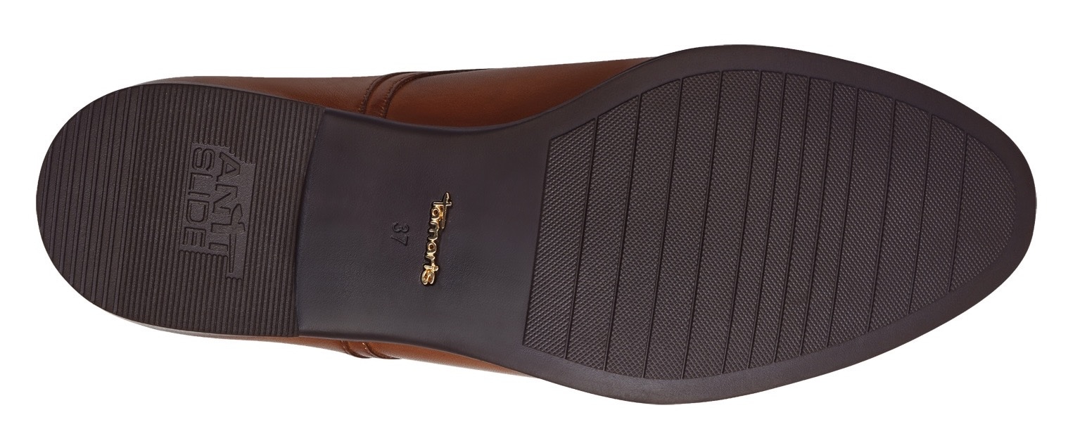 Tamaris Schnürschuh  , Blockabsatz, Halbschuh, Businessschuh mit Ziernähten
