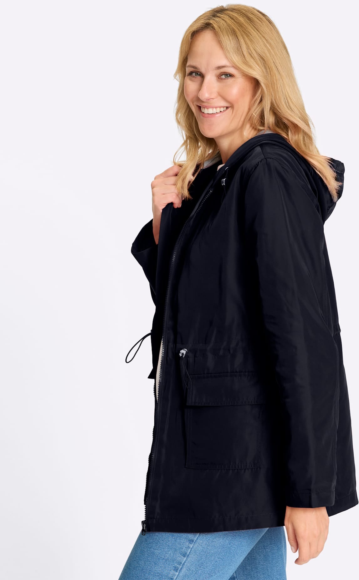 Classic Basics Veste longue mit Kapuze