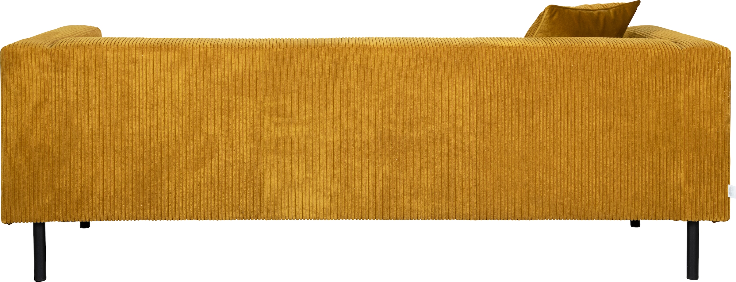 Home affaire 3-Sitzer »Lillibeth Designsofa mit Wellenunterfederung, Masse B/T/H: 218/74/83 cm« Zierkissen als Wendekissen, Bezug Samtoptik oder Cord