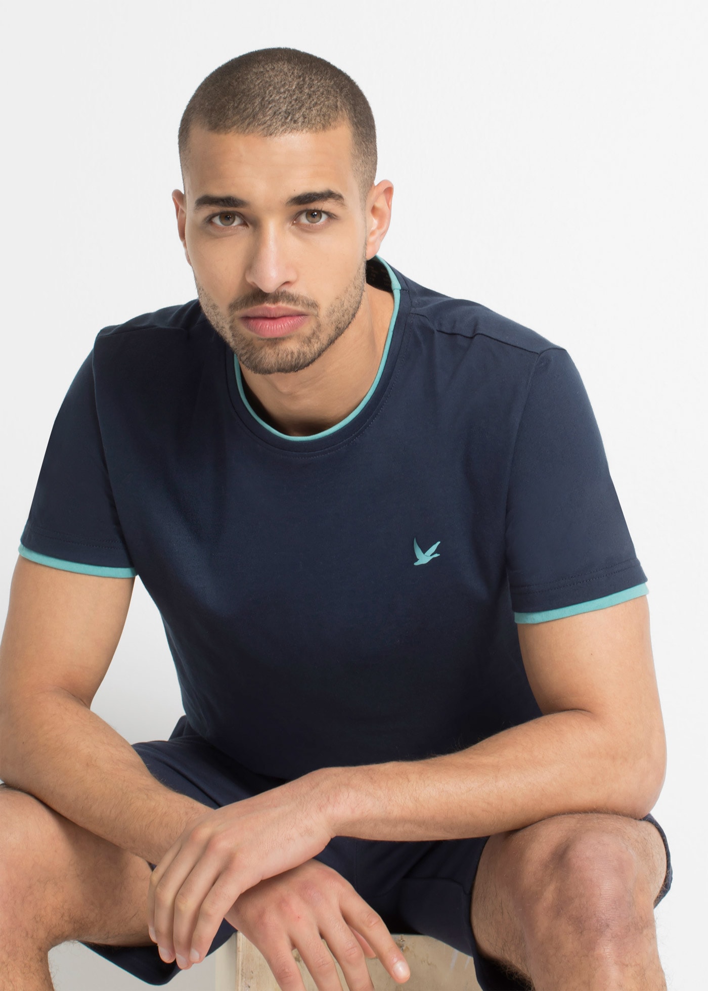 bonprix T-shirt »T-Shirt (2er Pack)« Packung, 2, 2 cuis regular fit Passform, Kurzarm, für den Alltag, aus Baumwolle