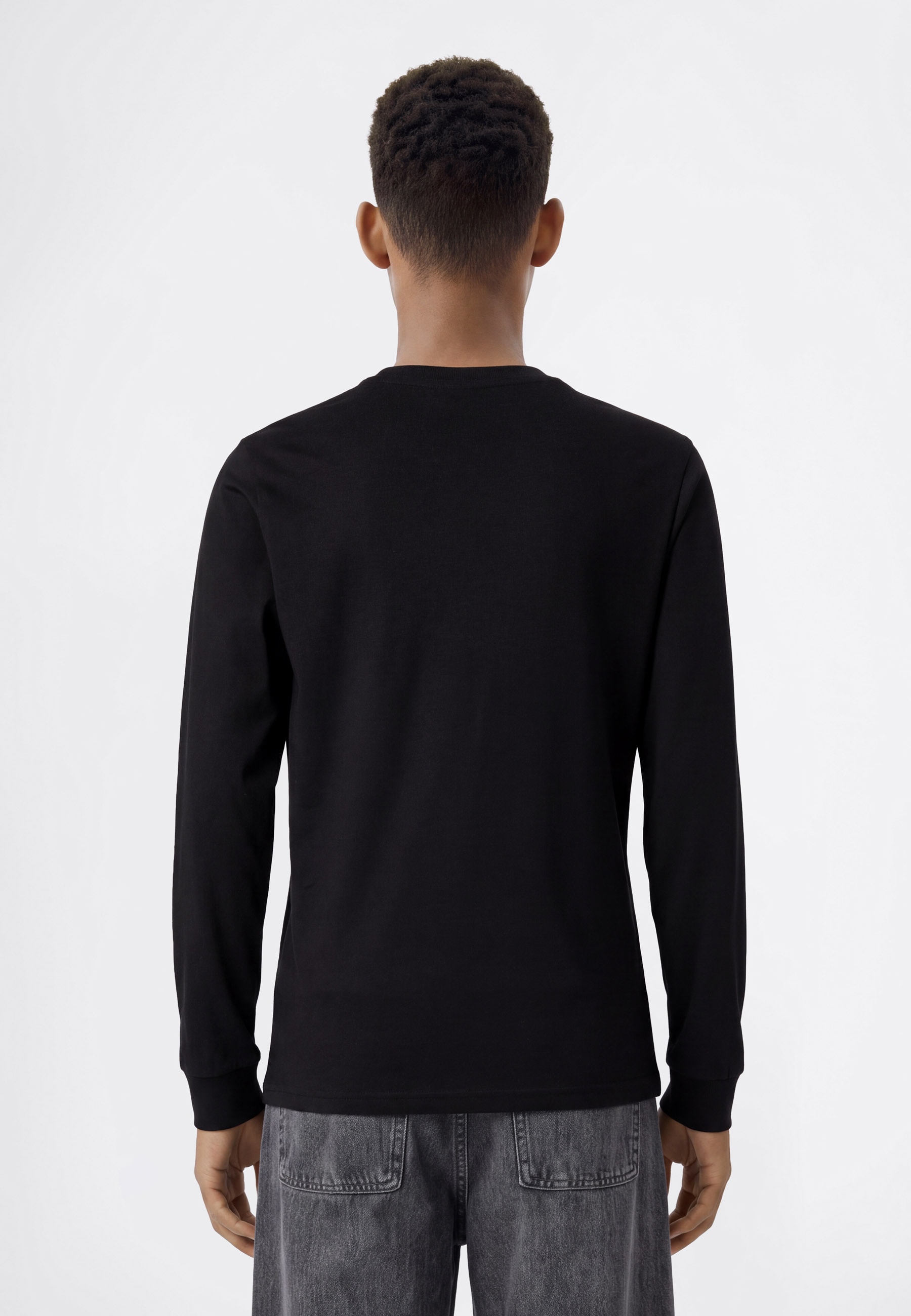 Champion T-shirt à manches longues Paquet, 2 par lot de deux, col rond, sportif, en coton