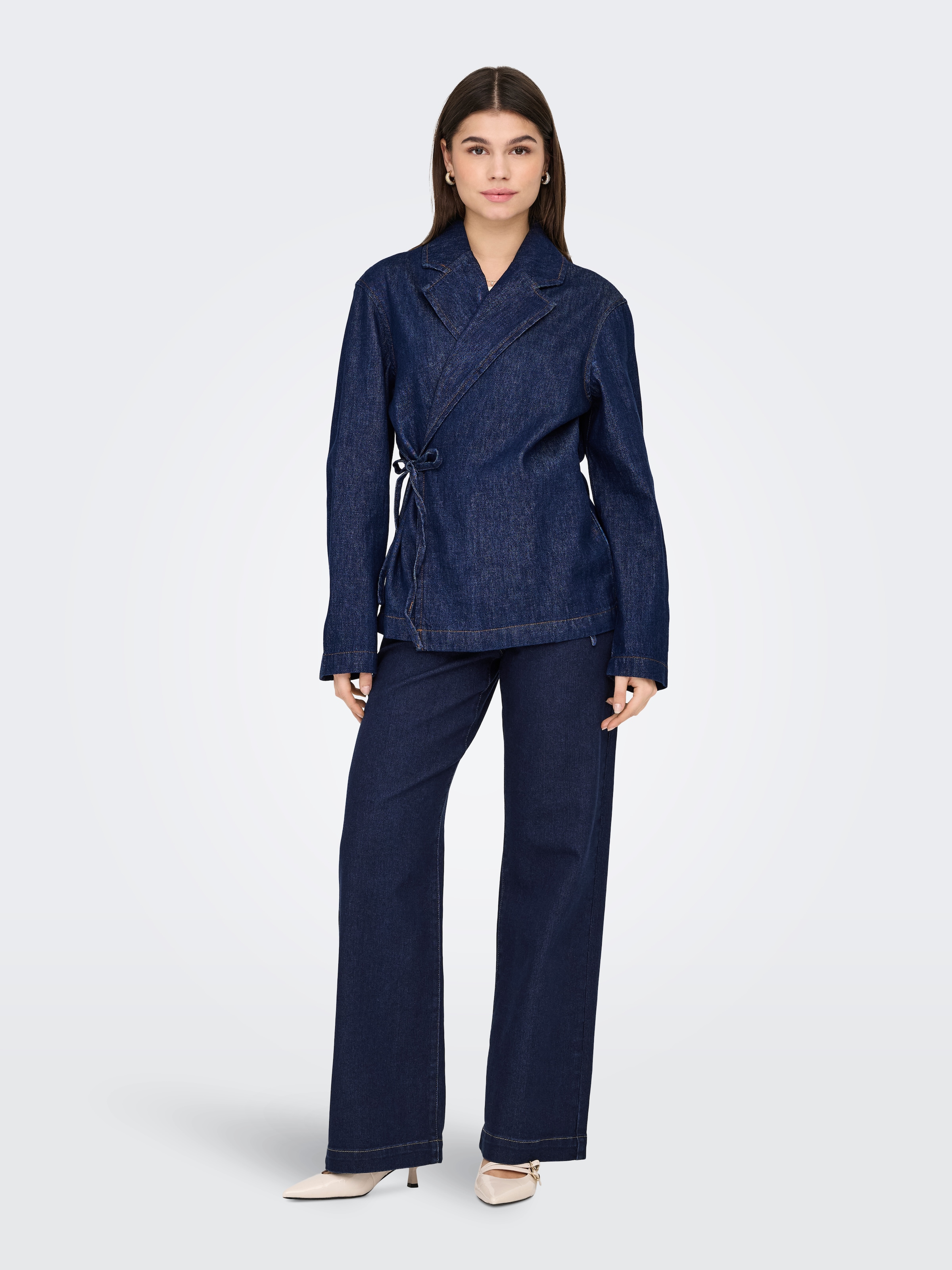 ONLY Jeans taille haute »ONLMADELINE BUTTON HW WIDE DNM GUA«