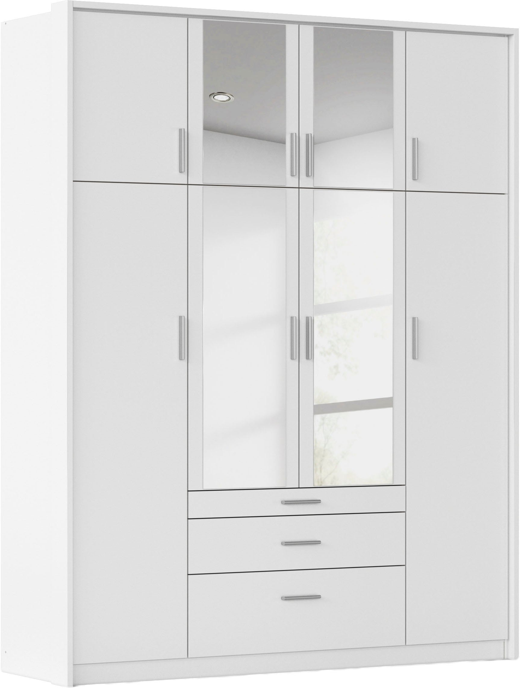 rauch Kleiderschrank »Schrank Drehtürenschrank Garderobe Ankleide Schlafzimmer HILDESHEIM« Breiten: 185/275 cm, Höhe 231 cm,  oberste Schublade mit praktischer Facheinteilung MADE IN GERMANY