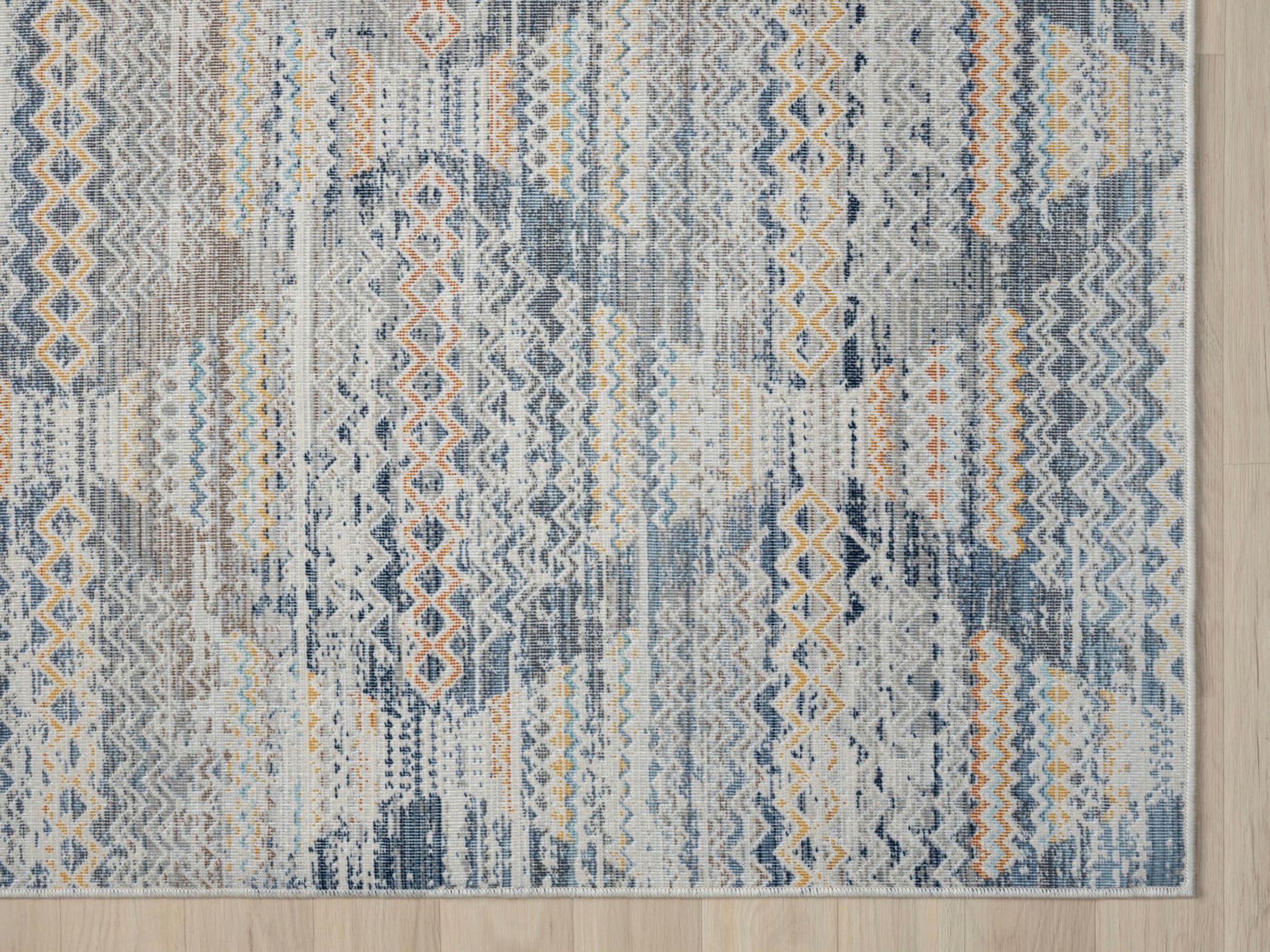 Myflair Möbel & Accessoires Teppich »Aurora 1« rechteckig 2 mm Höhe Flachgewebe, im modernem Used Look, superflach, weich durch Microfaser