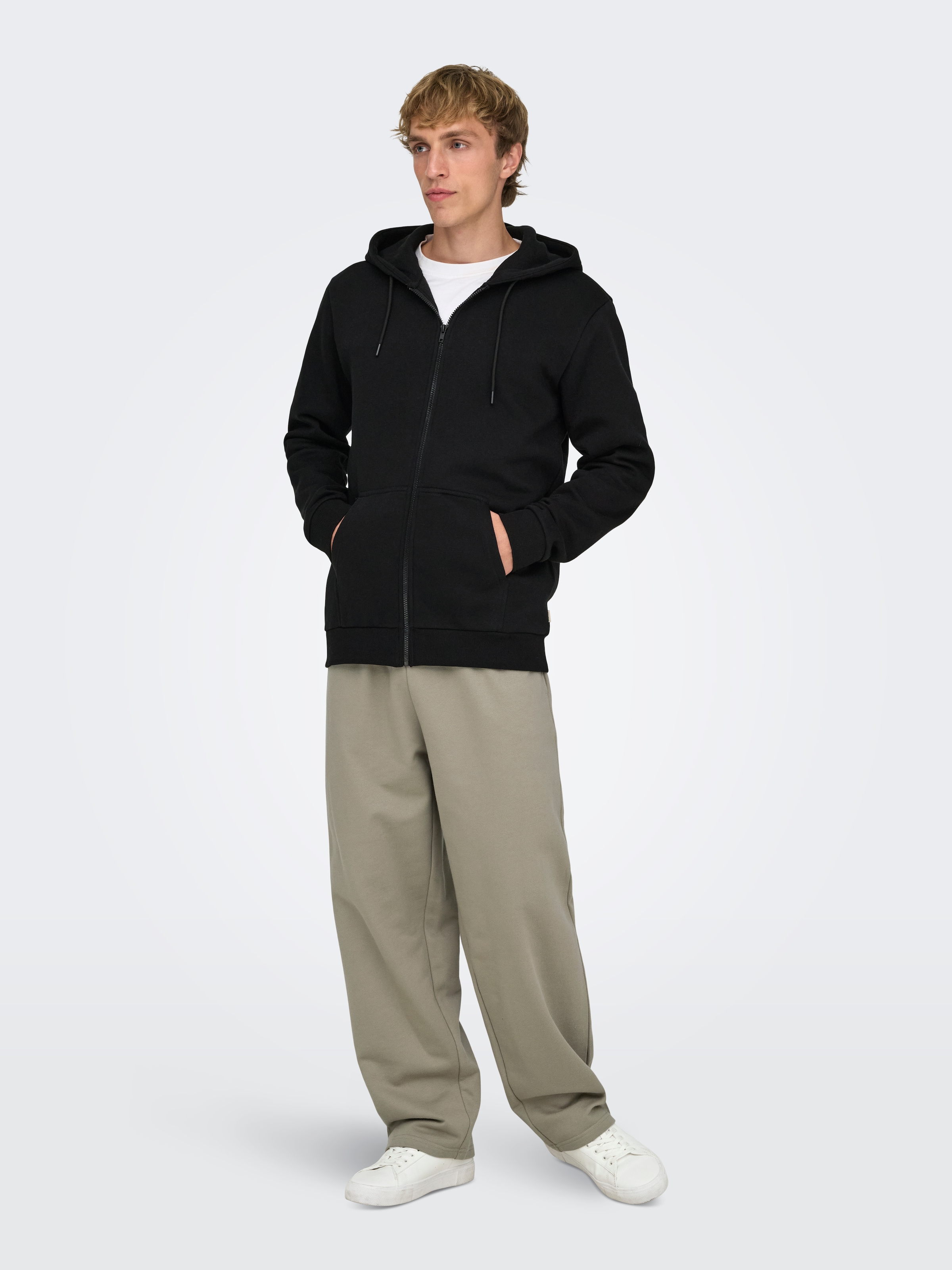 ONLY & SONS Kapuzensweatjacke »CERES LIFE ZIP THR. HOODIE SWEAT«